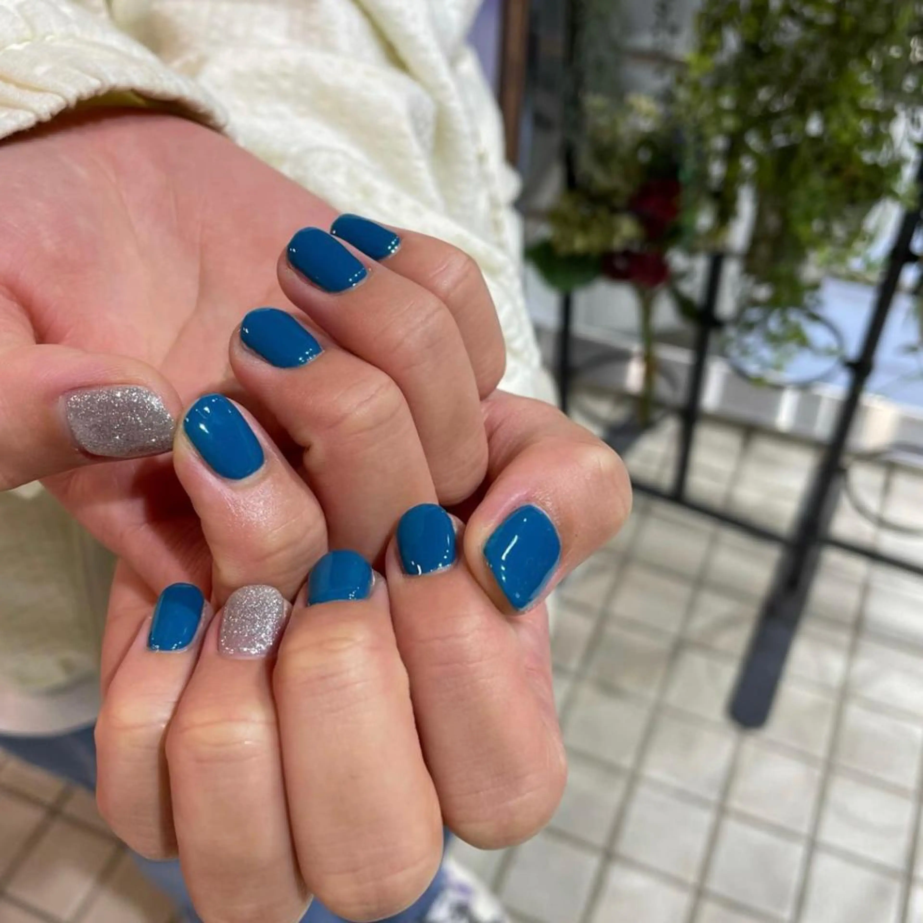 ネイル メンズネイル オフィスネイル ワンカラーネイル オレンジ ピンク ボブ/暖色カラー コウボヒカルのヘアスタイル