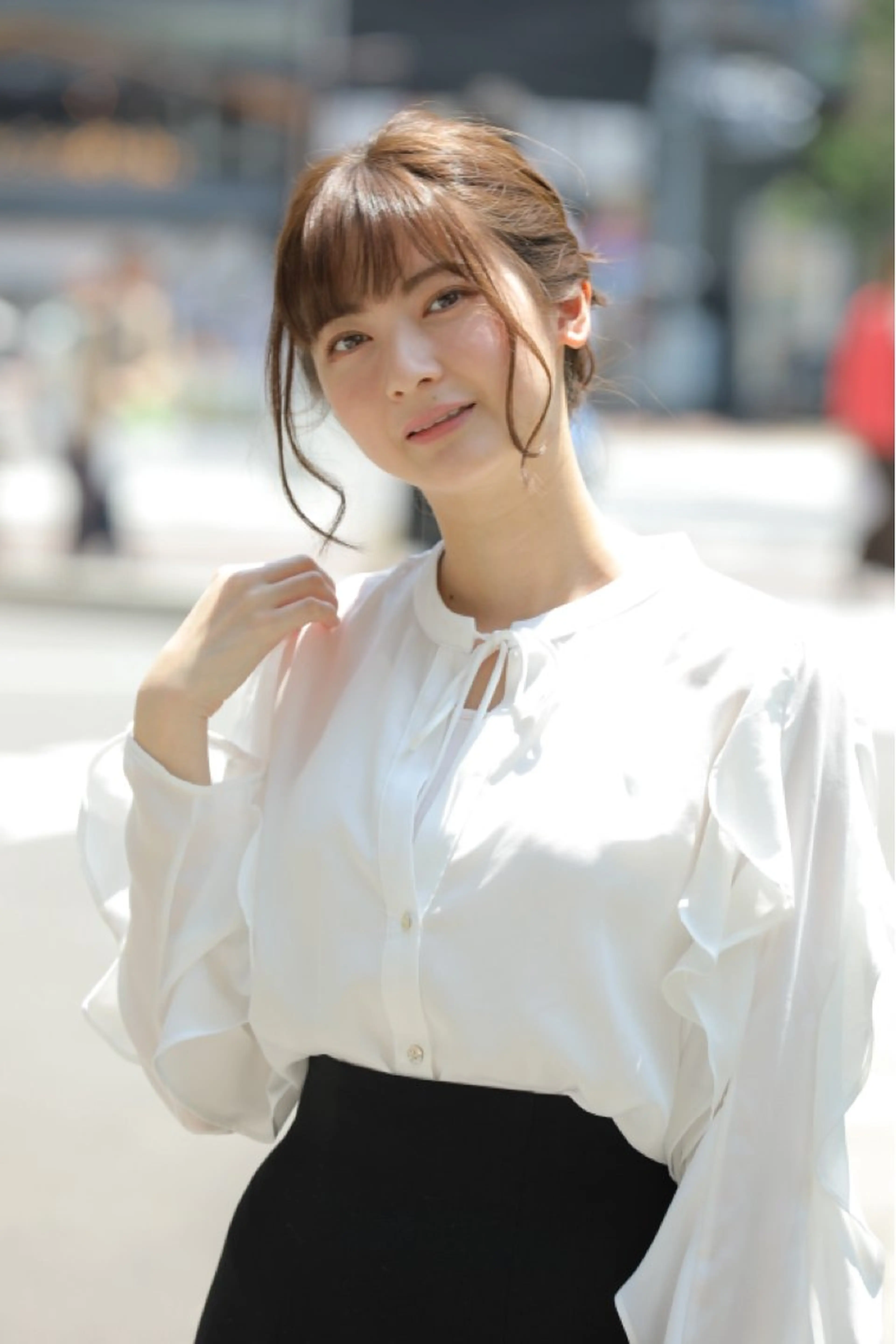 ミディアム ハイライト 髪質改善 小顔カット Endearing 銀座/レイヤーカットのヘアスタイル