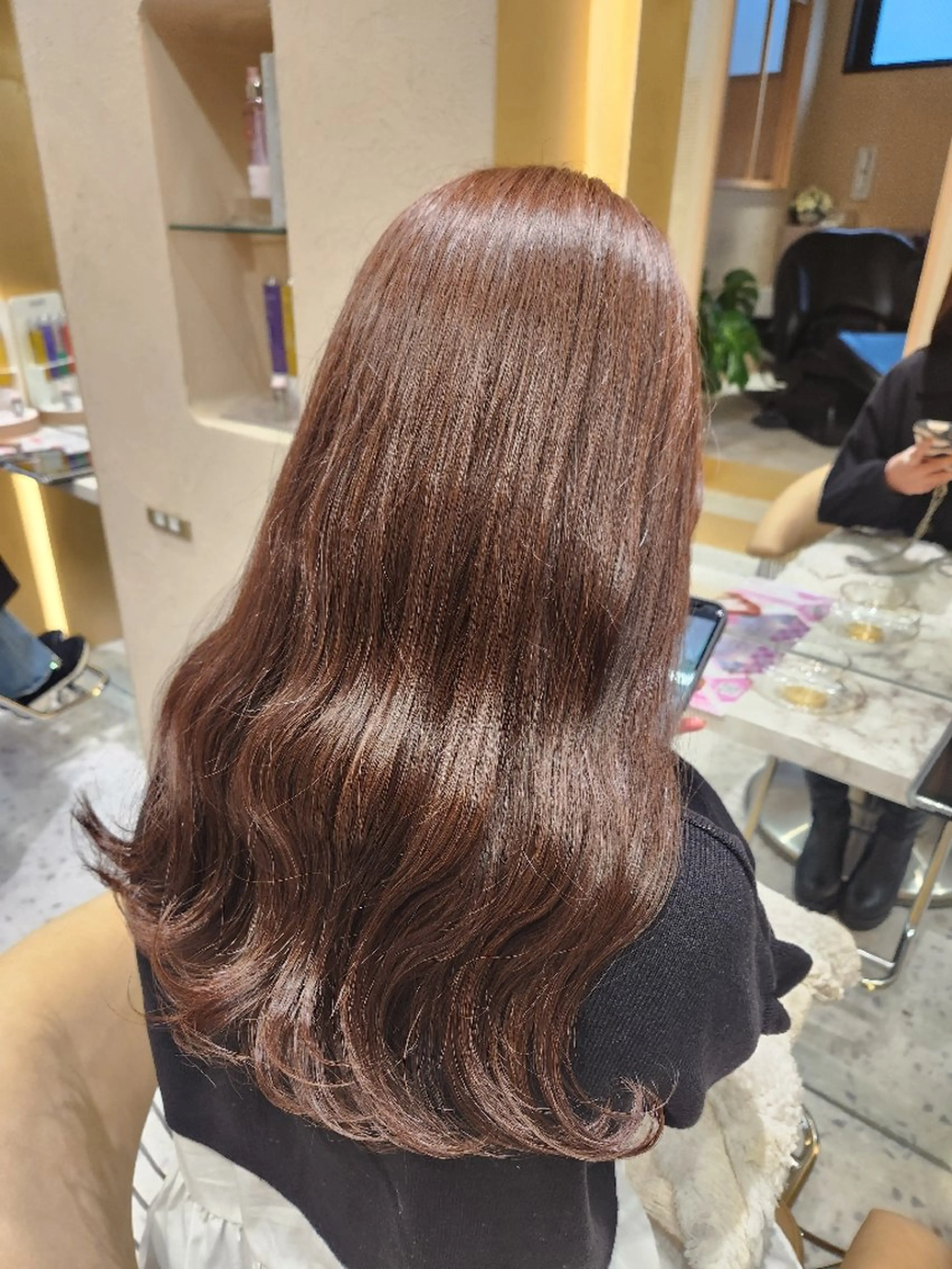 ロング カラー ブリーチ ブリーチなしカラー あかね☆ヘアアレンジ /ボブ/縮毛矯正のヘアスタイル