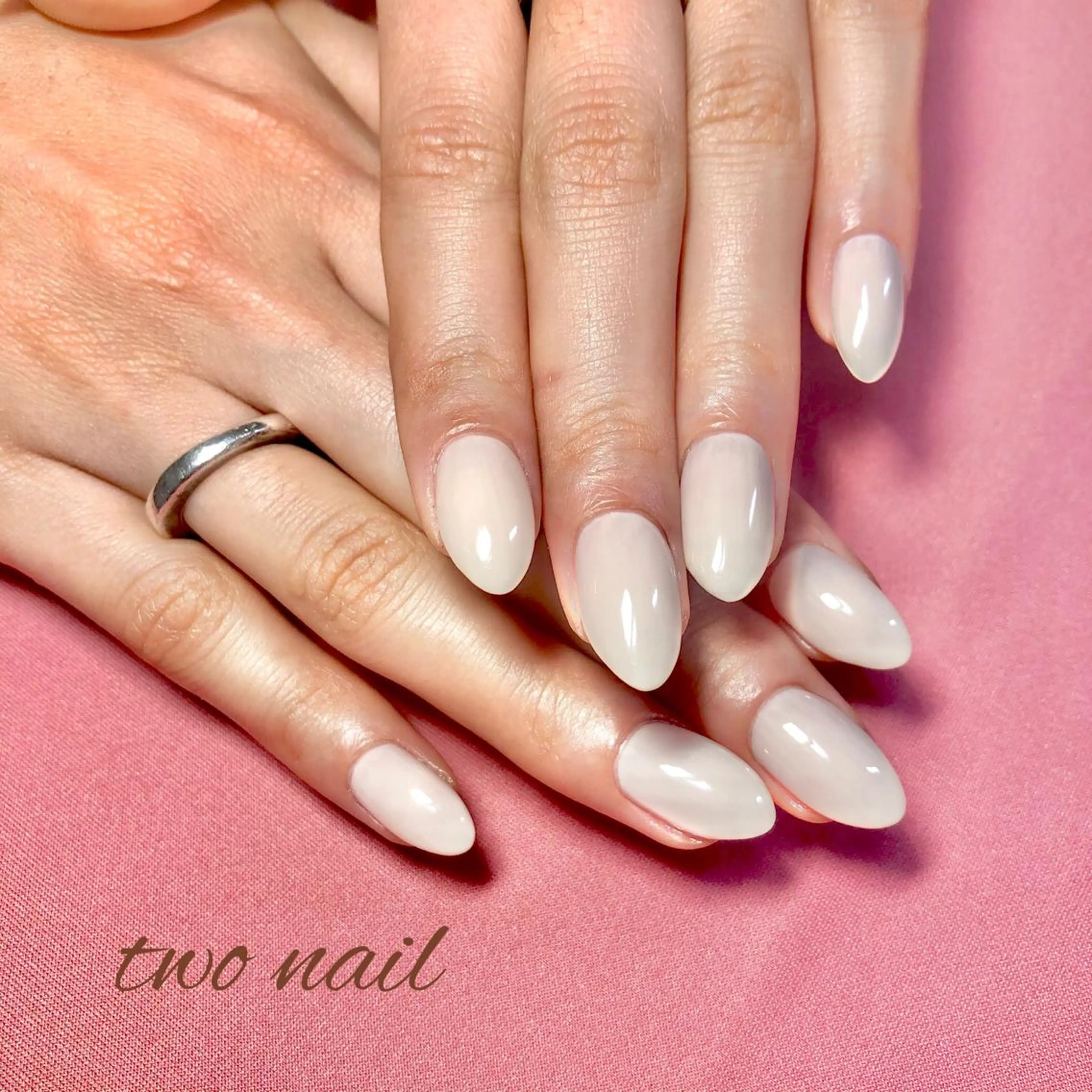 ネイル アートネイル フットネイル ハート ニュアンスネイル ホワイト ハンドネイル two nailのネイルデザイン