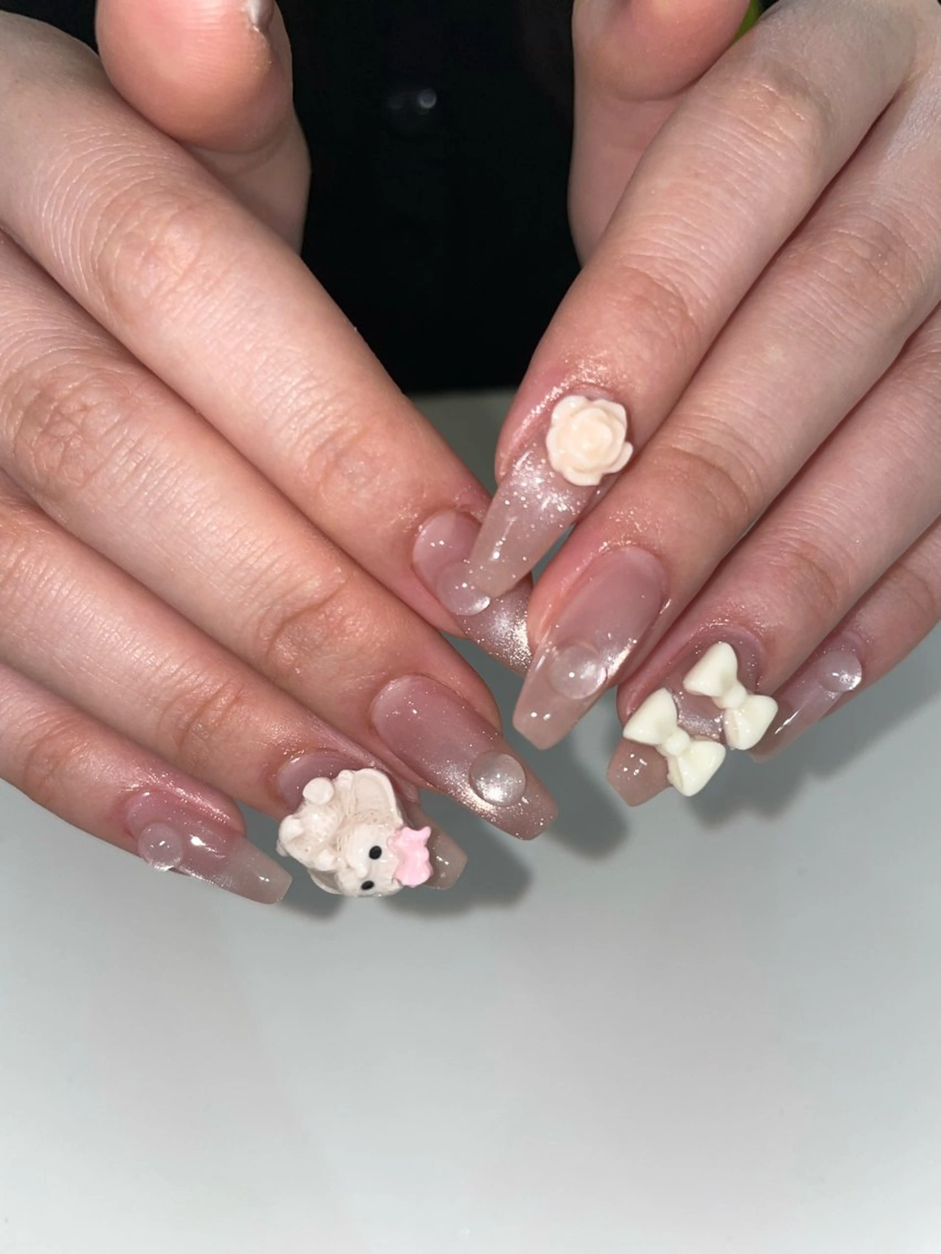 ネイル 氷ネイル・うるうるネイル yu miのネイルデザイン