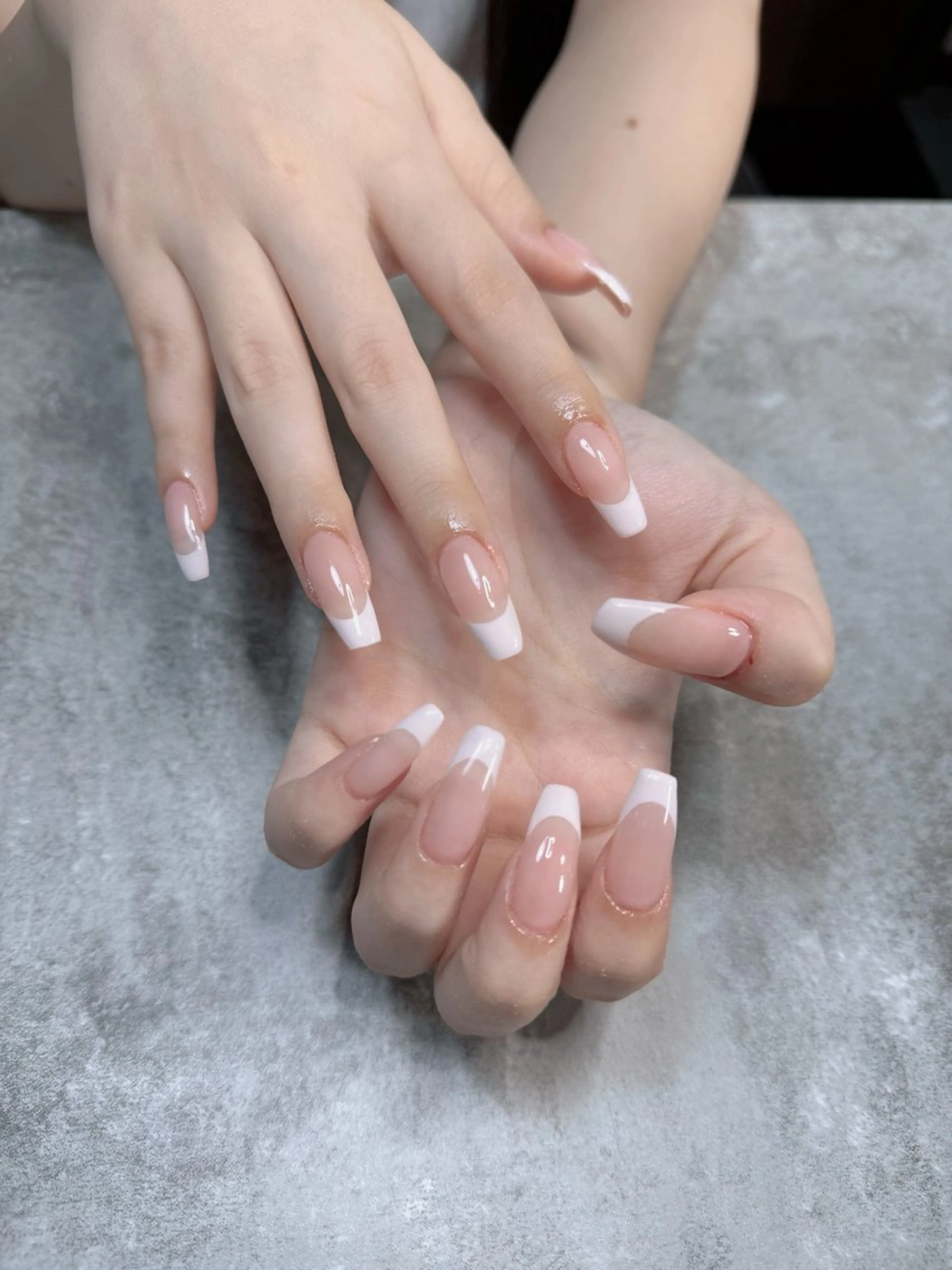 ネイル チークネイル フレンチネイル ジェルネイル ロングネイル マグネットネイル nail sideraのネイルデザイン