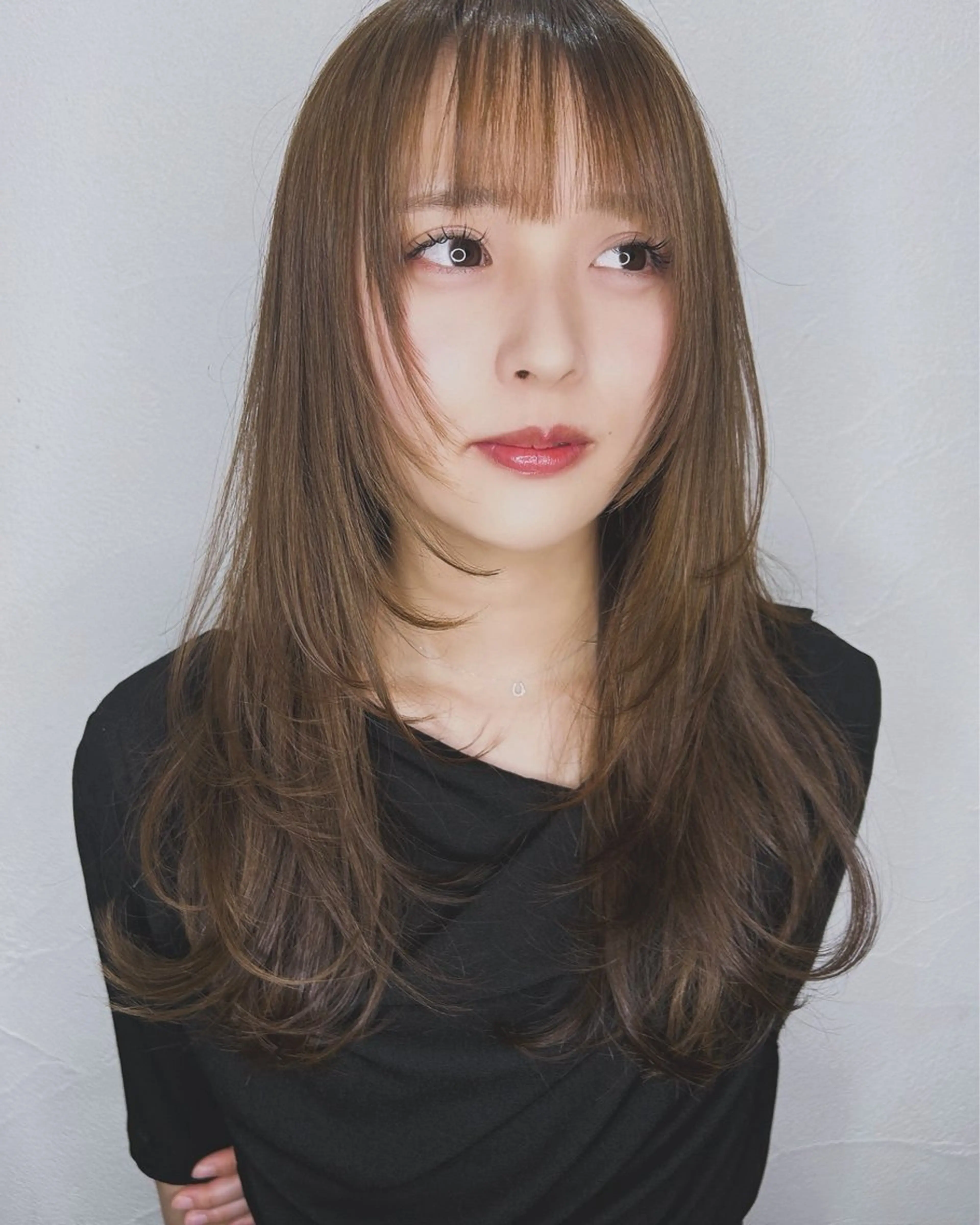 ロング カット ヘアカラー トリートメント 剣持友希/ifh iizuka/高崎のヘアスタイル