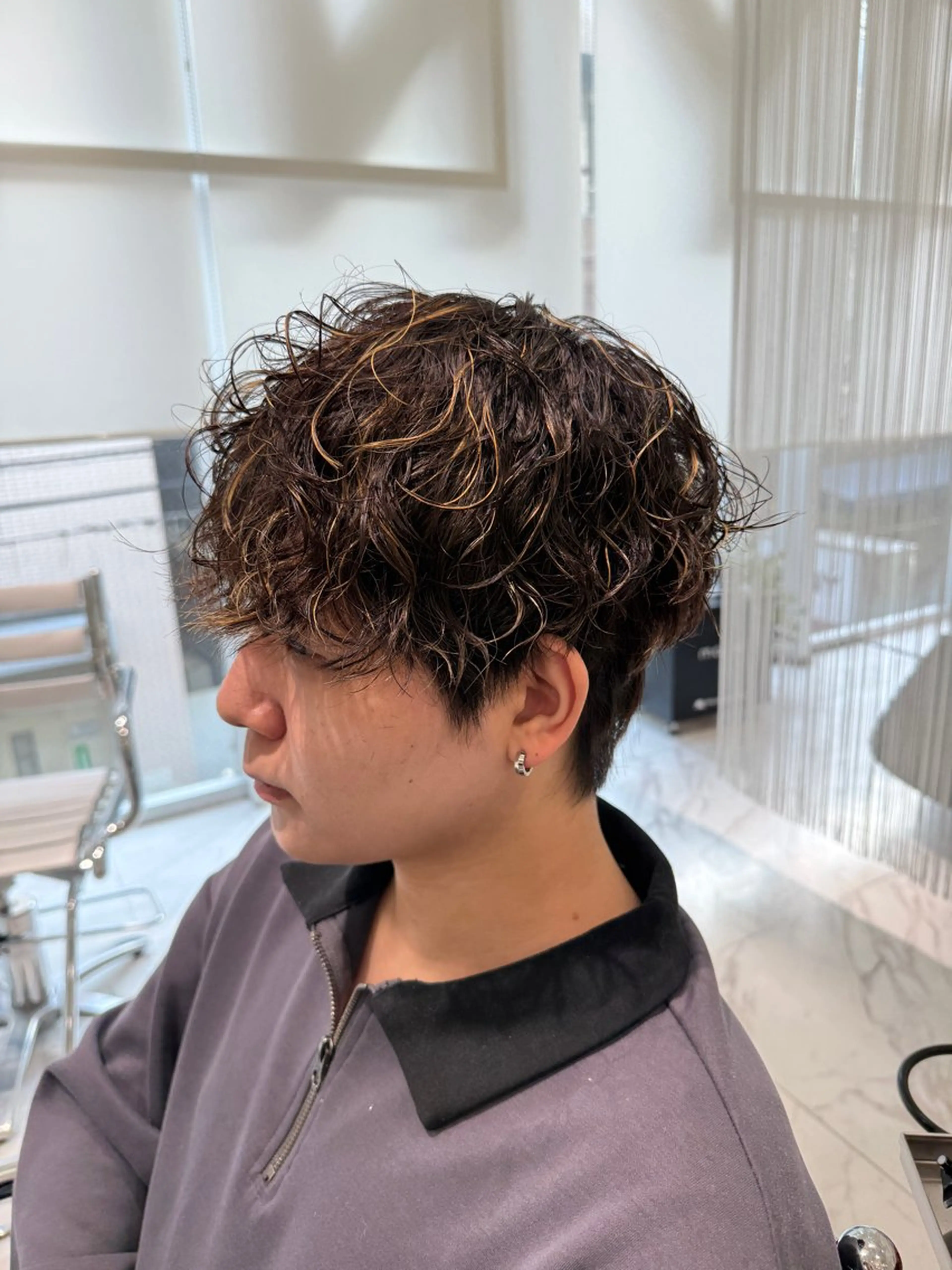 パーマ メンズ 柳澤 和也のヘアスタイル