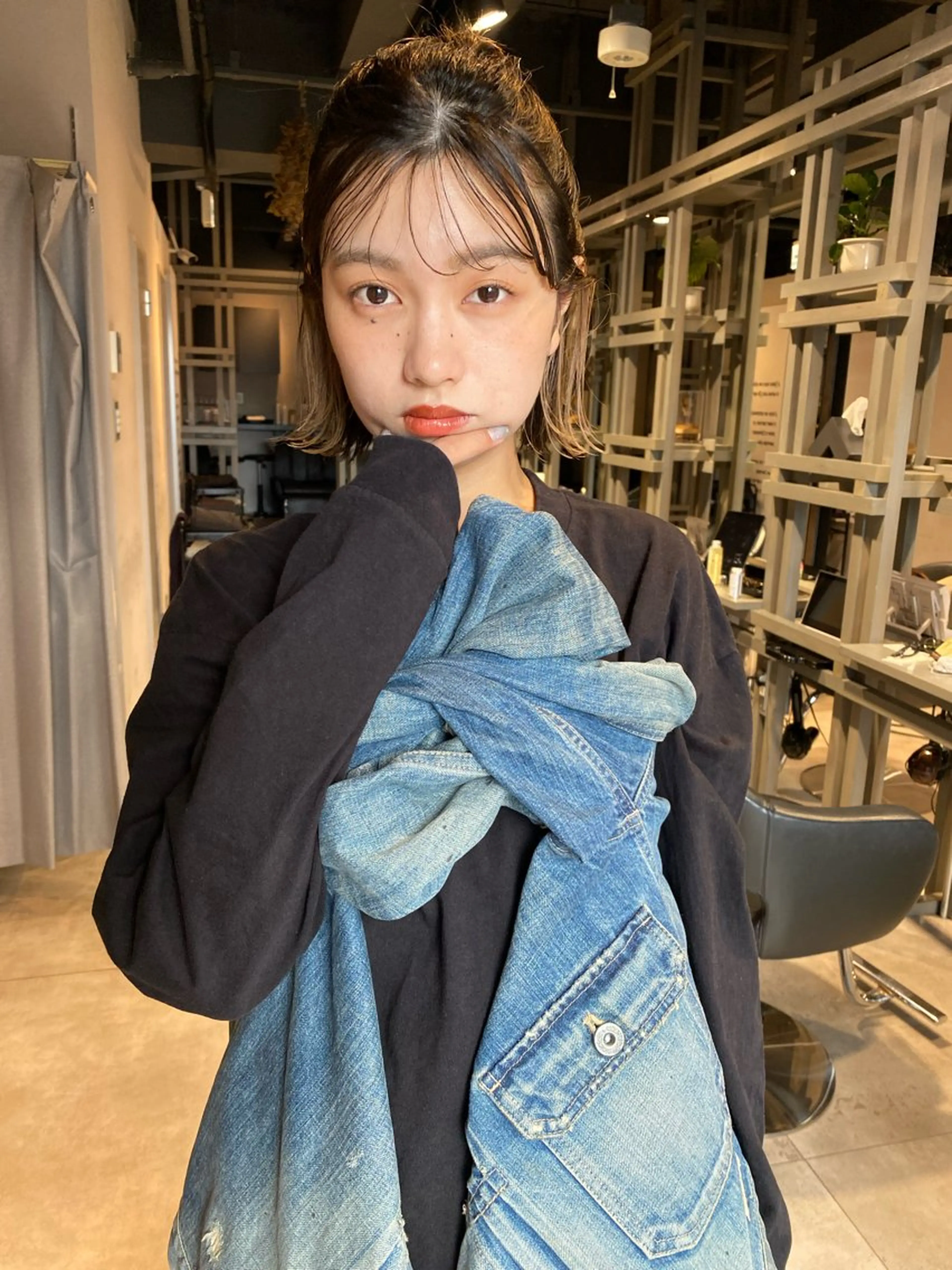 ミディアム カット ヘアカラー トリートメント また会いたくなる 美容師【KENTA】のヘアスタイル