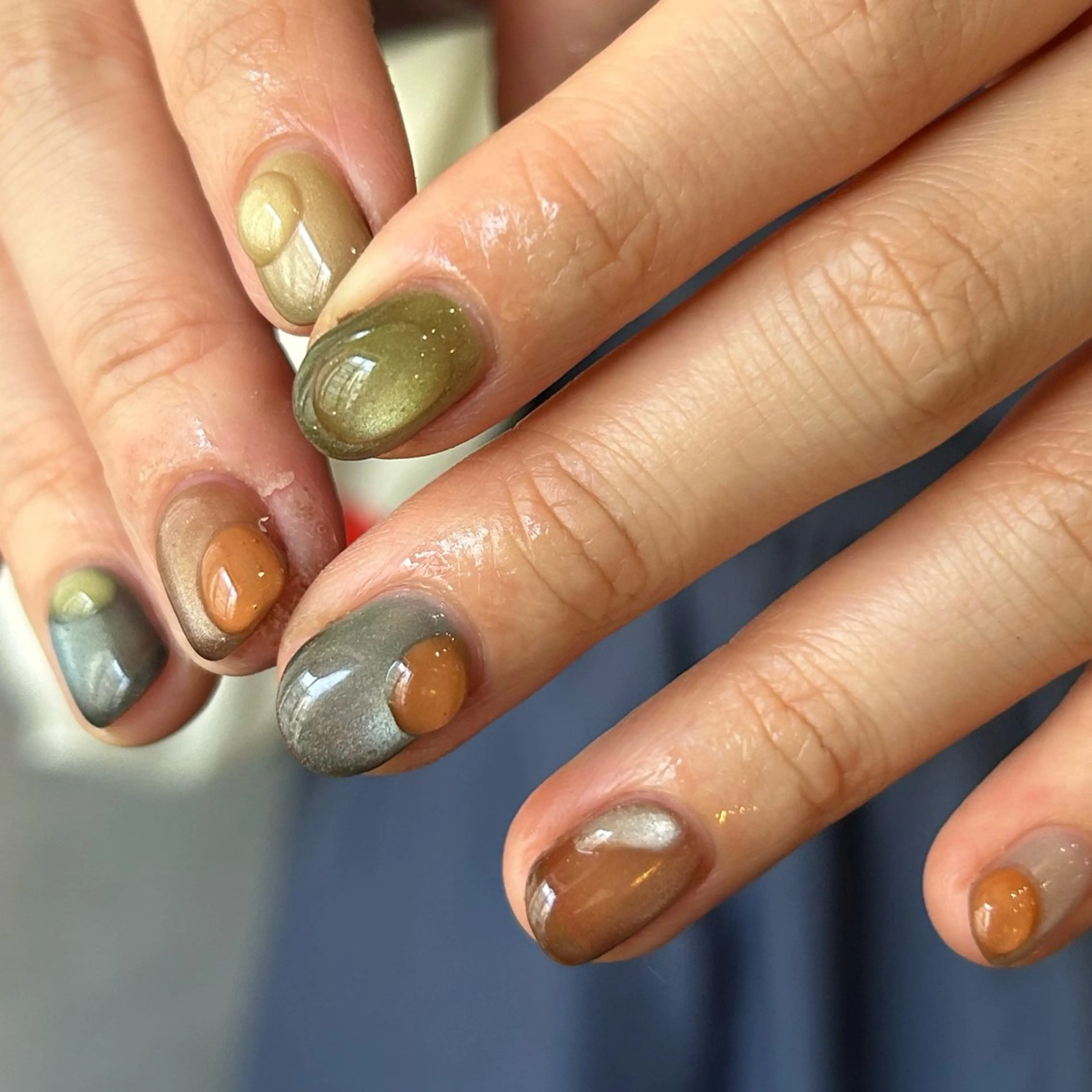 ネイル マグネットネイル scré as Ételのネイルデザイン