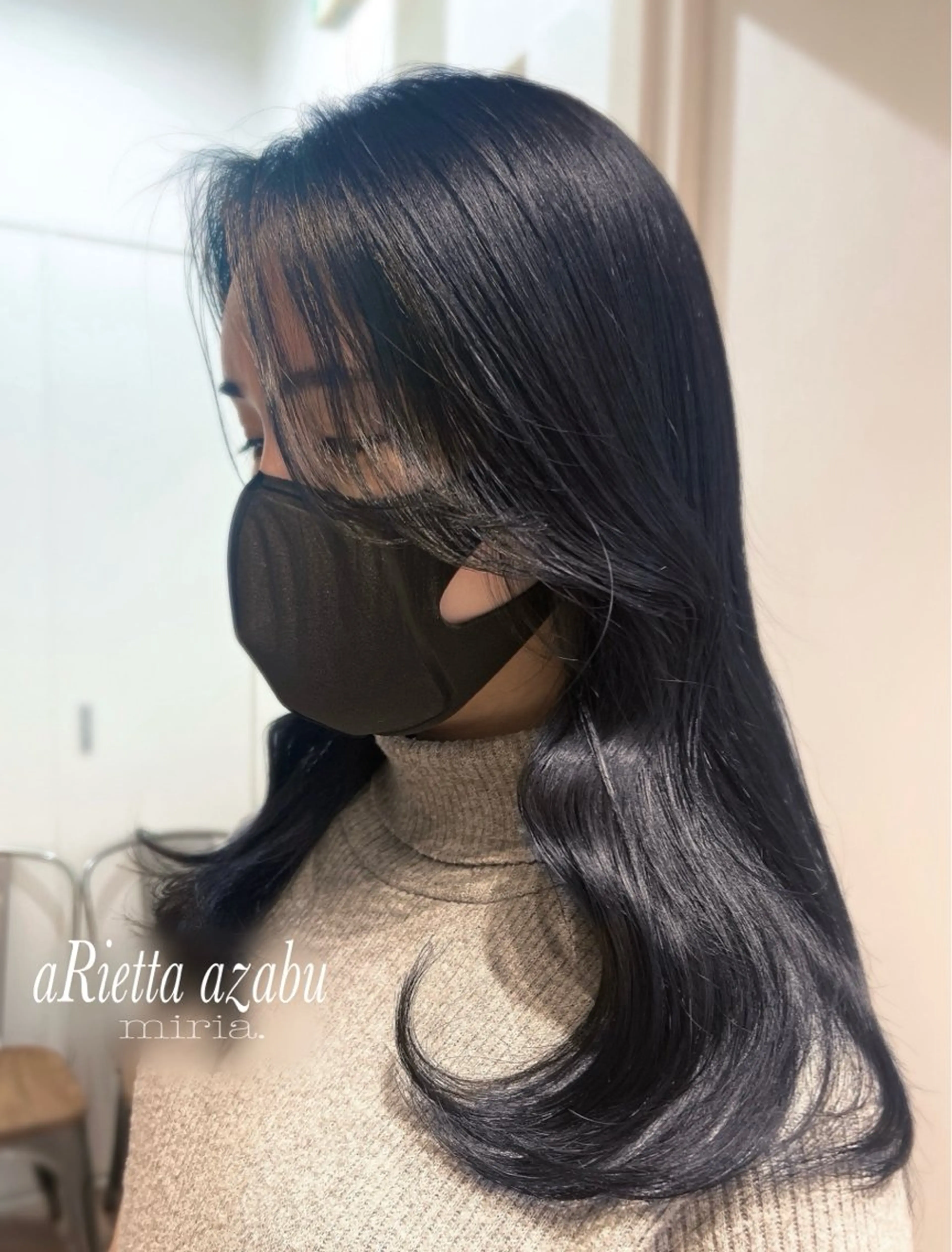 ロング 韓国風ヘア カット ヘアカラー トリートメント 韓・中華美女ヘア 🇰🇷×🇨🇳のヘアスタイル