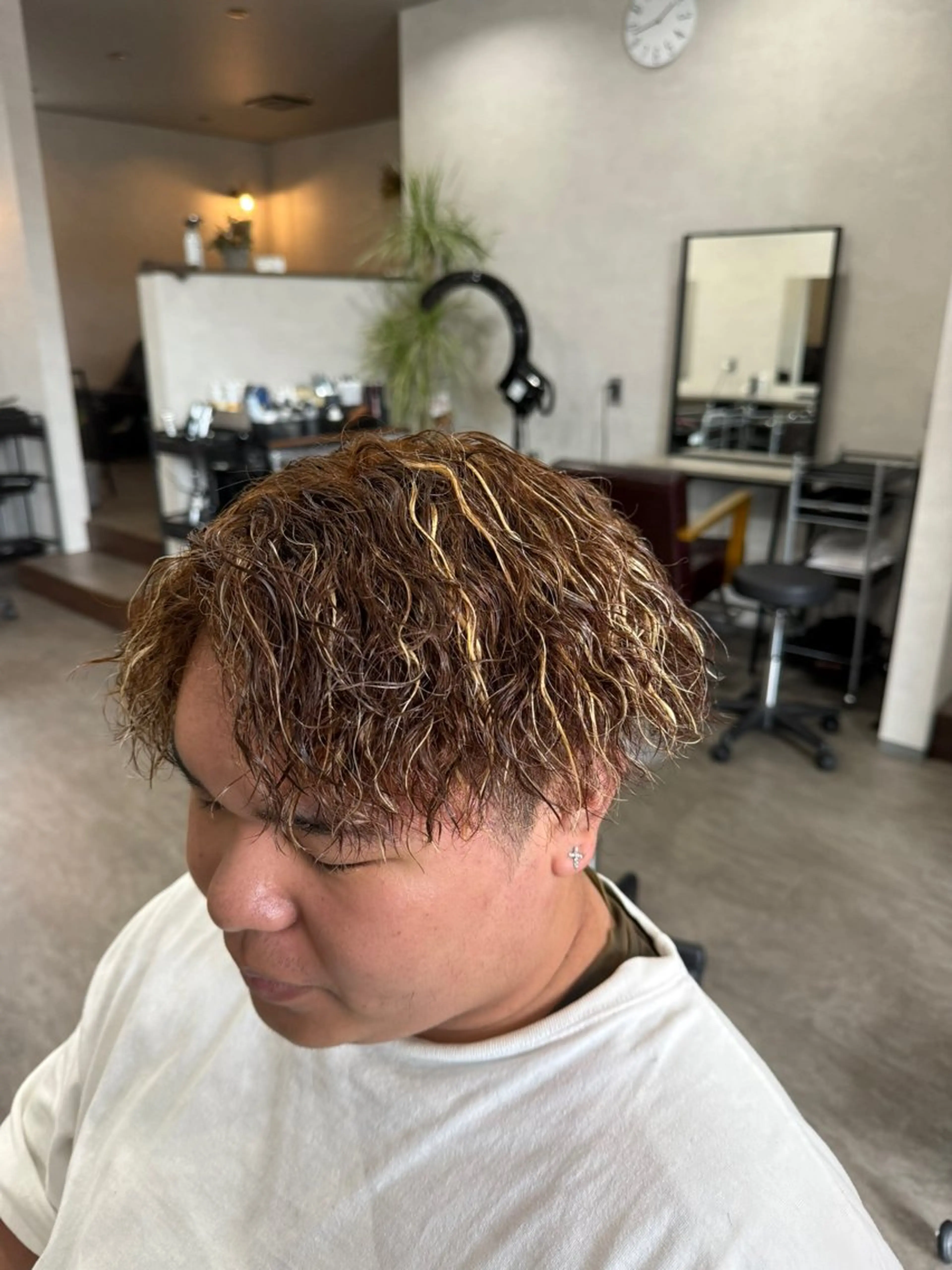 メンズカット＋ツイストパーマの写真