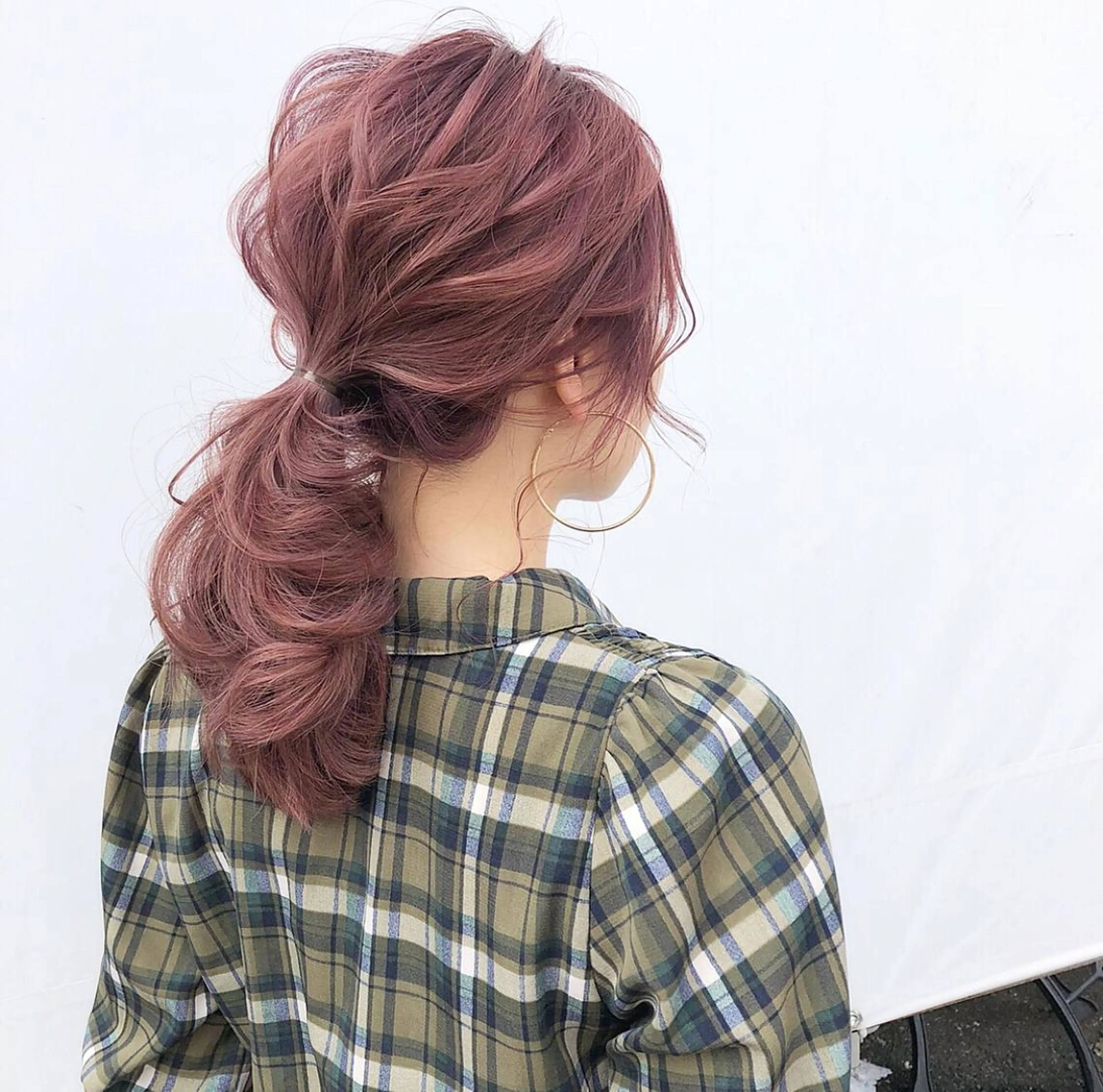 セミロング カラー ヘアアレンジ ラベンダーカラー ピンクカラー ピンクラベンダー autre所属・大久保 ひでなりのヘアスタイル