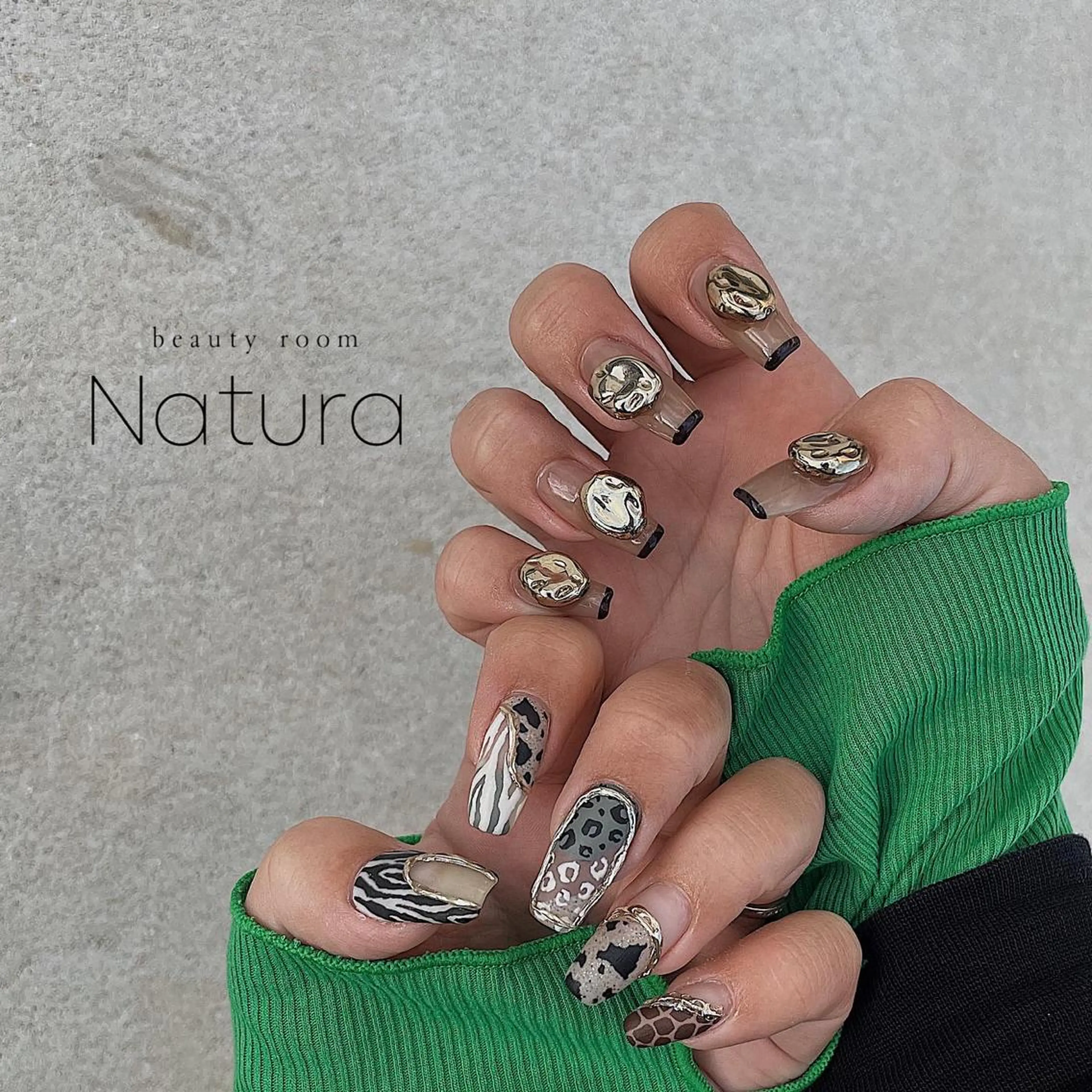 ネイル マツエク・マツパ アイブロウ ハンドネイル beautyroom Naturaのネイルデザイン