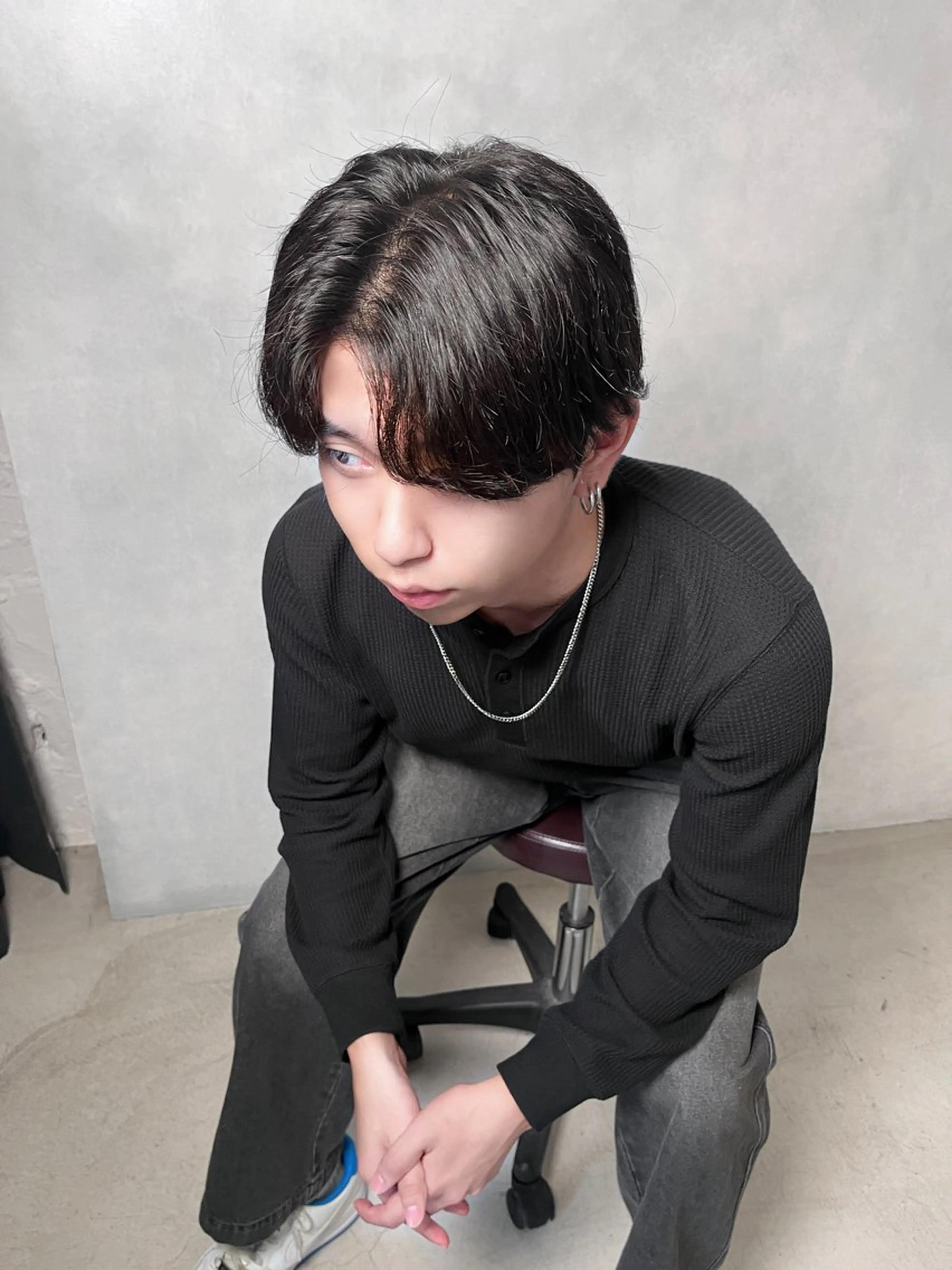 カラー パーマ メンズ カット ヘアカラー パーマ 大阪韓国メンズ特化 LUNAのヘアスタイル