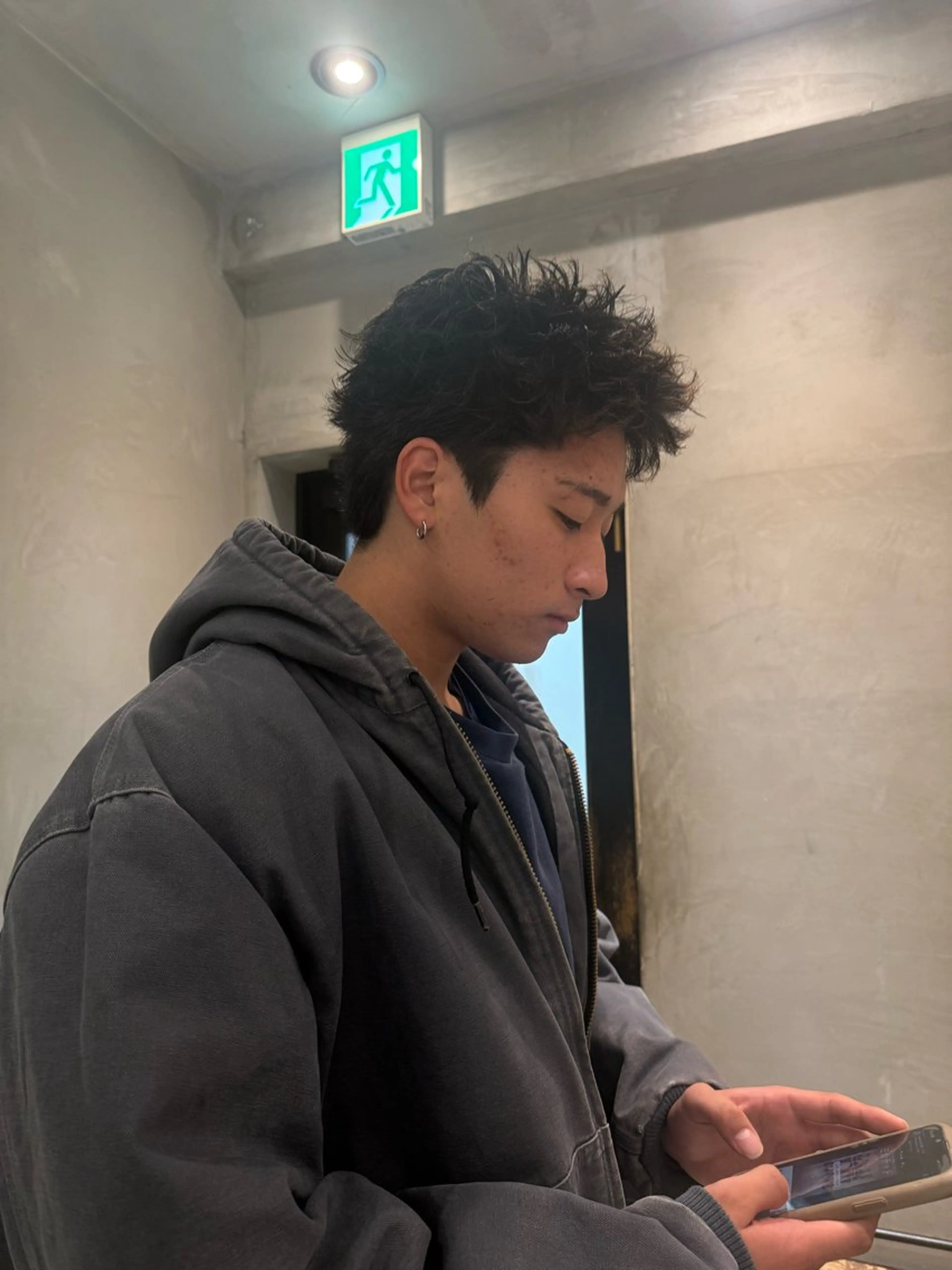 ショート パーマ メンズ メンズパーマ スパイキーショート ショートヘア カット パーマ heavenly by HAVANA新宿所属・メンズショート/ピン パーマ/新宿/フウガのヘアスタイル