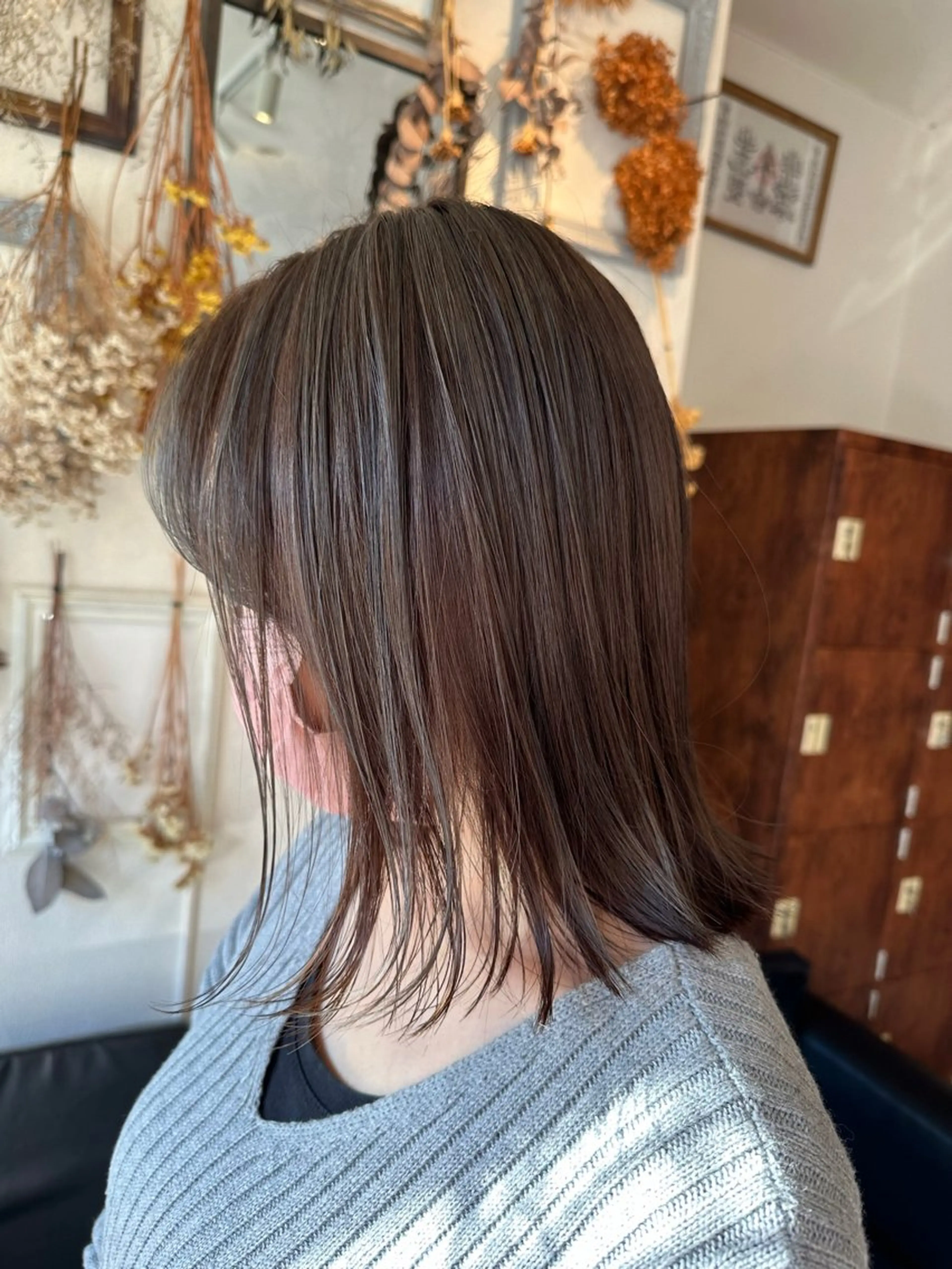 ミディアム カラー ヘアカラー トリートメント インナーカラー指名 No.1菊池柊真のヘアスタイル