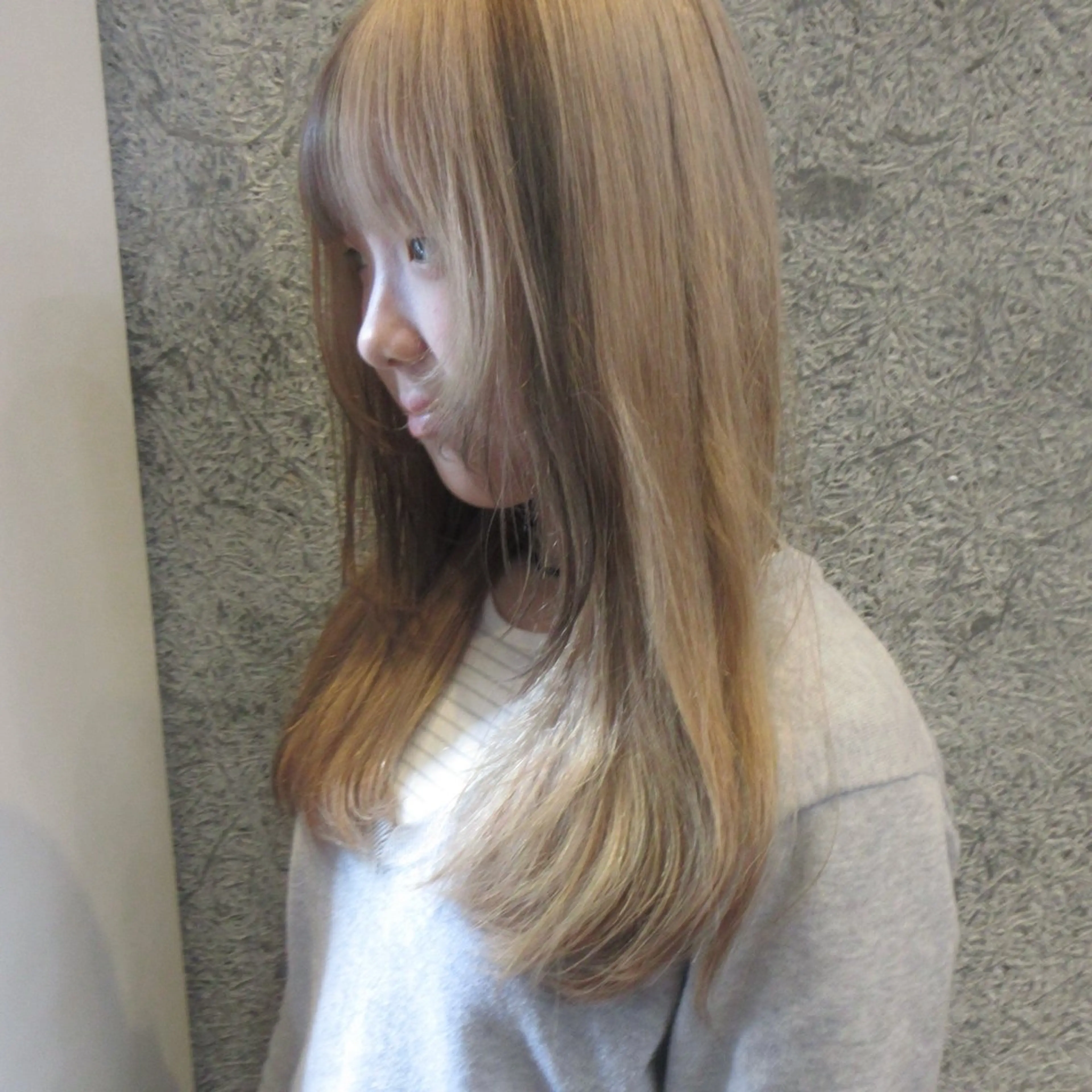 ロング カラー ヘアアレンジ 🧚♀️透明感カラ ー/渡邉日向💔🎀のヘアスタイル