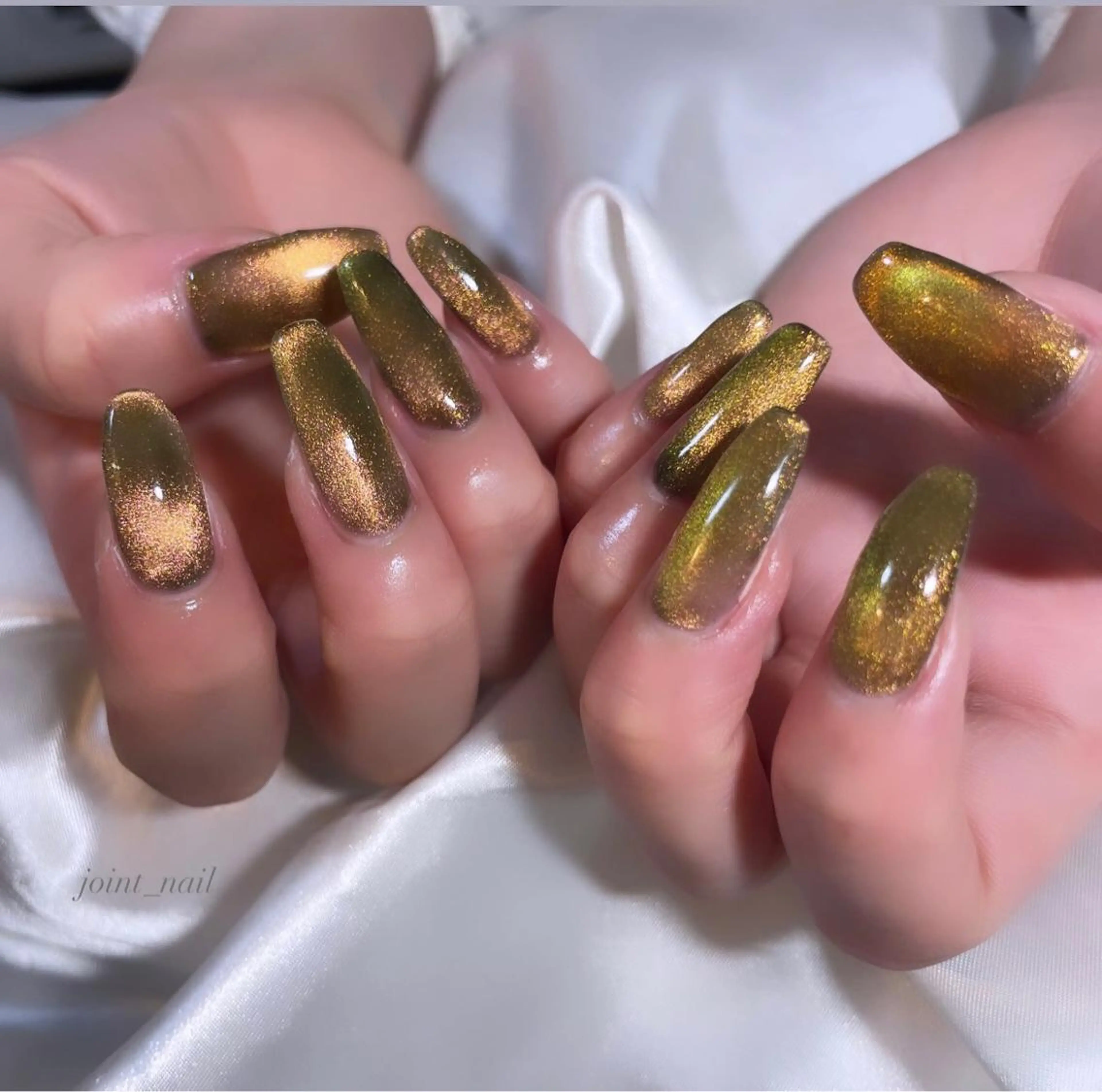 ネイル マグネットネイル ワンカラーネイル ハンドネイル Joint_ nailのネイルデザイン