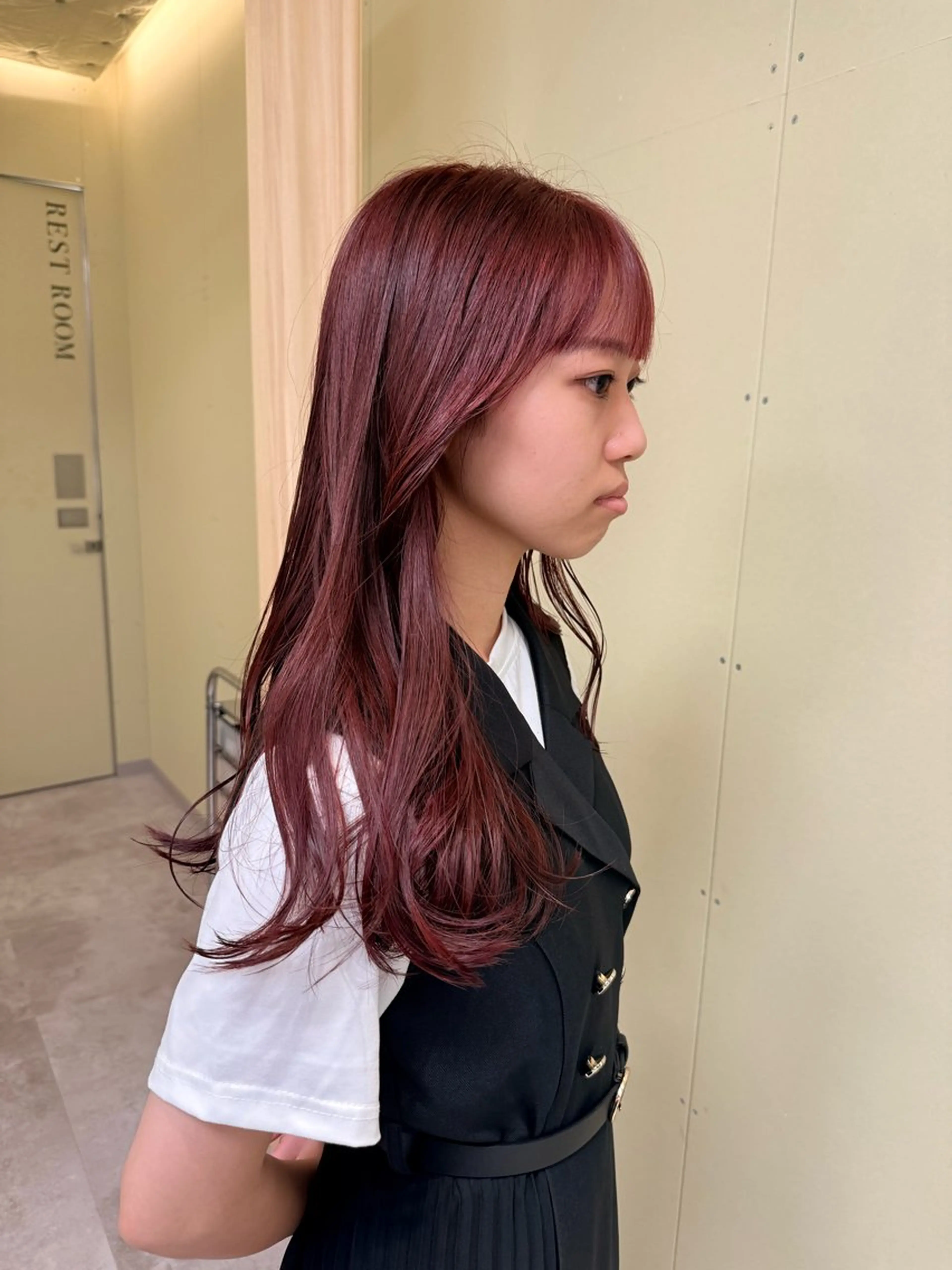 セミロング カラー カット ヘアカラー 伶風/ボブ/ ハッシュカットのヘアスタイル