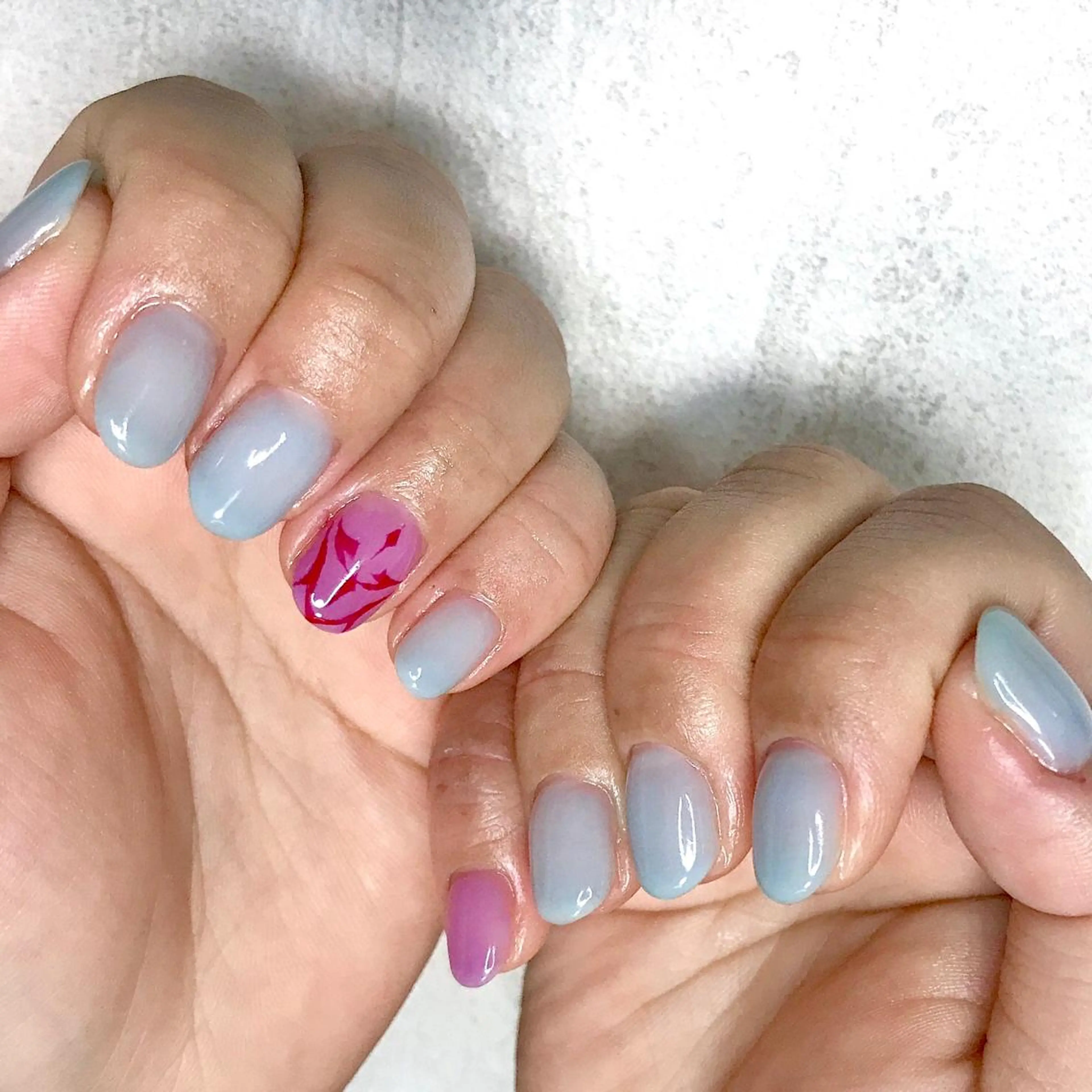 ネイル アートネイル ワンカラーネイル シンプルネイル 春ネイル ステラ marikominoのネイルデザイン