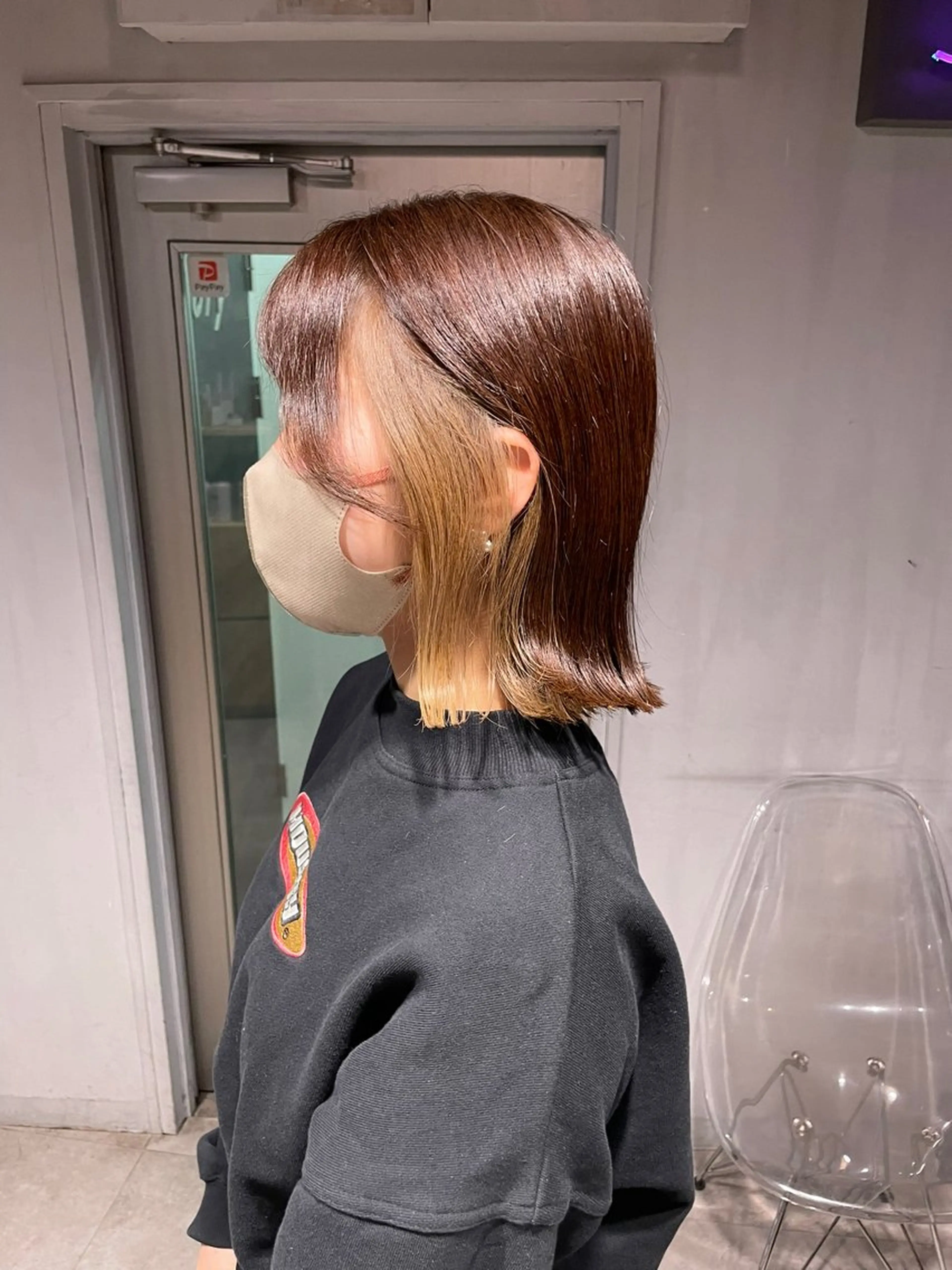 ショート カラー ヘアカラー トリートメント ヘッドスパ ヘアセット 🦋ハイトーンボブ ショート🦋トシキのヘアスタイル