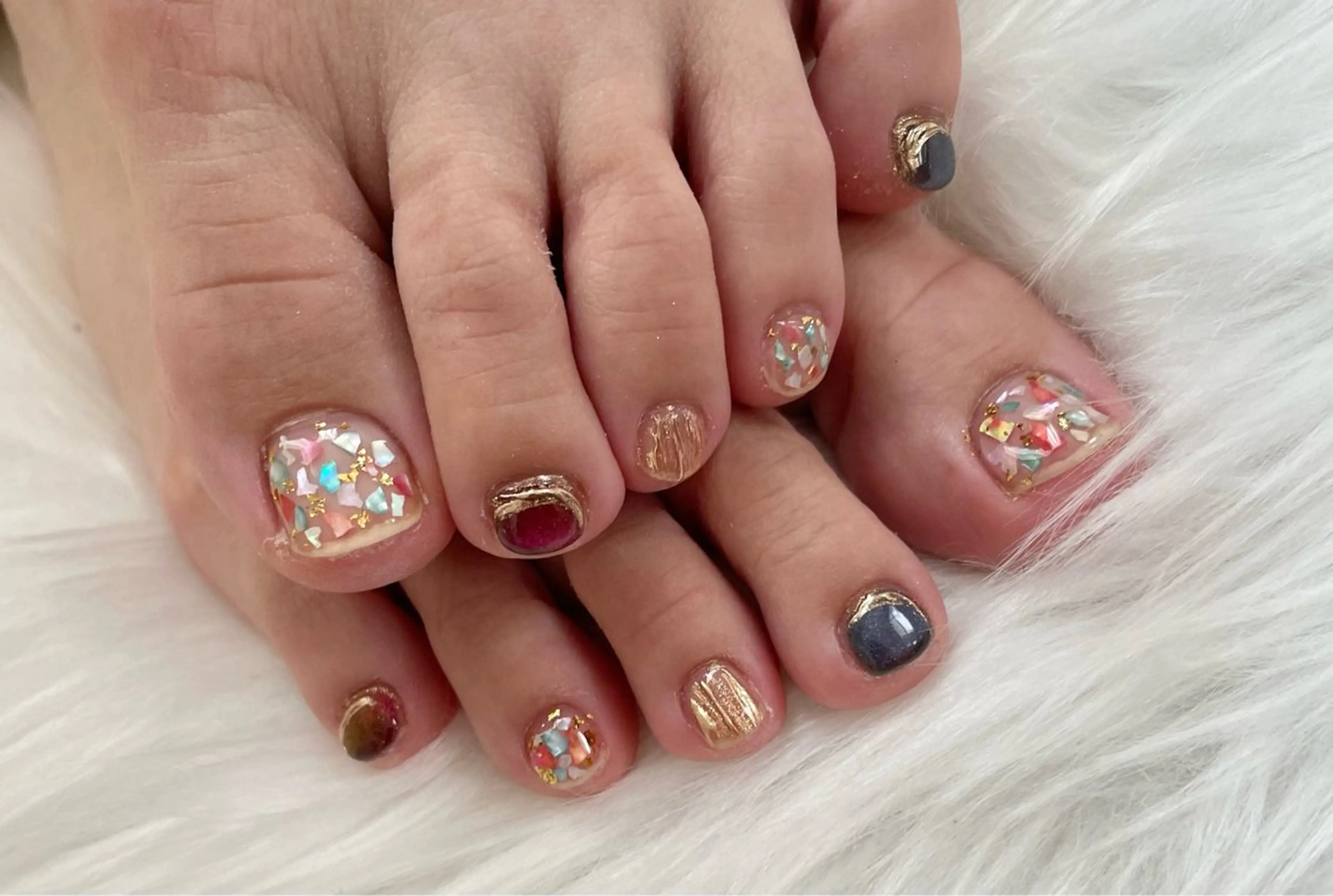 ネイル フットネイル nail salon HIRUKANAのネイルデザイン