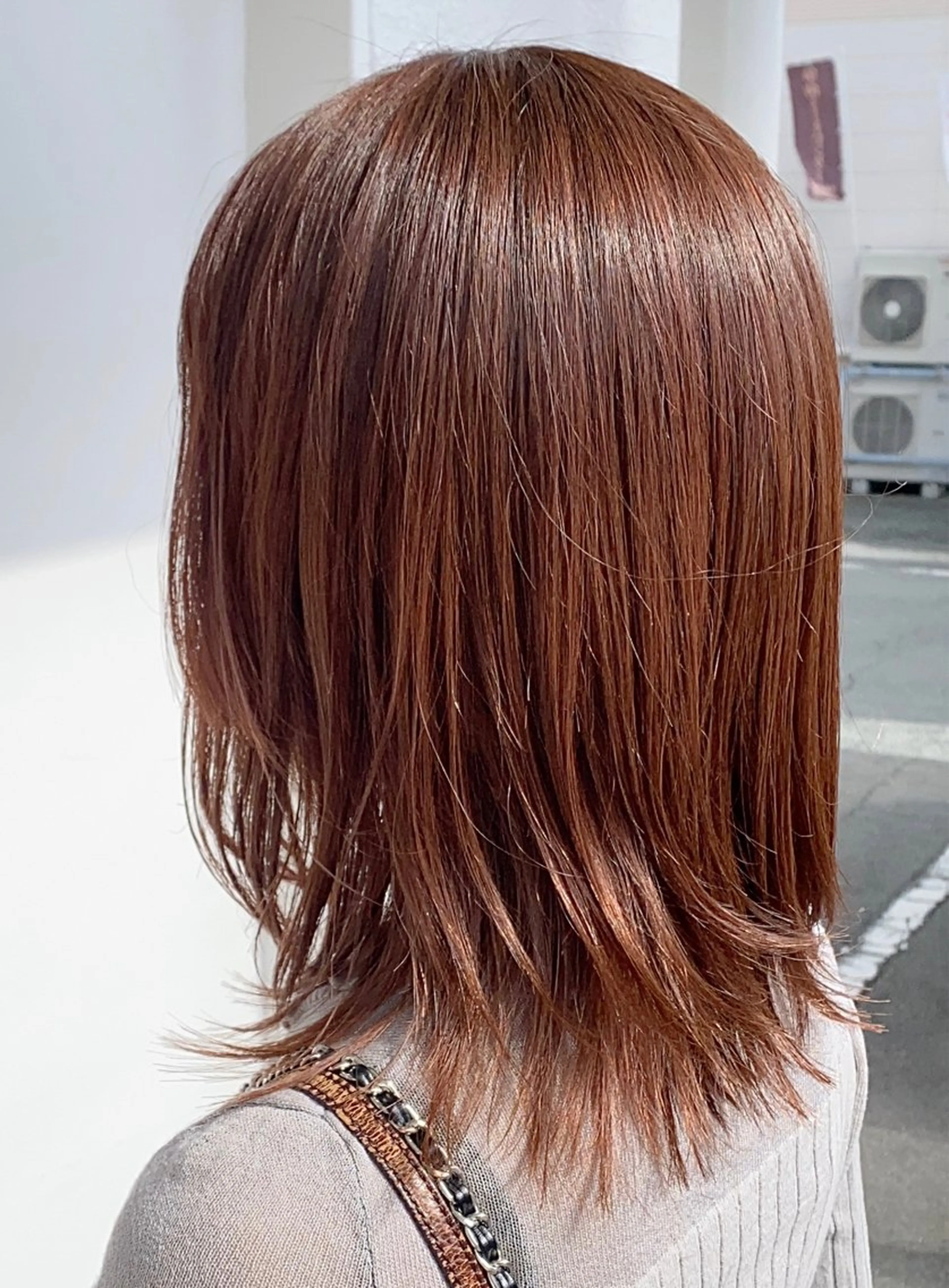 ミディアム カラー ブラウンカラー ナチュラルブラウン 廣瀬 ちよみのヘアスタイル