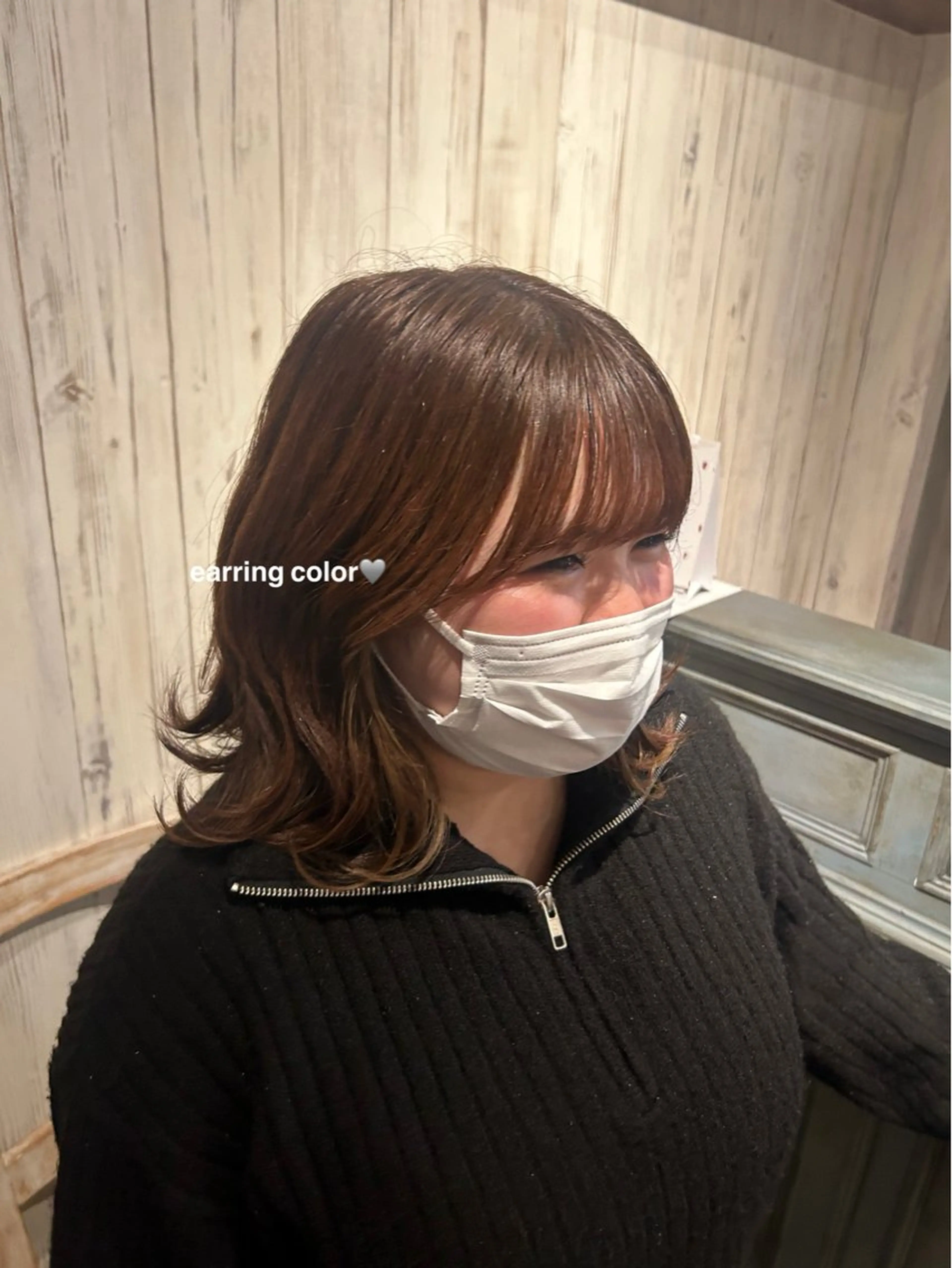 minimo限定🩶外国人風イヤリングカラーの写真