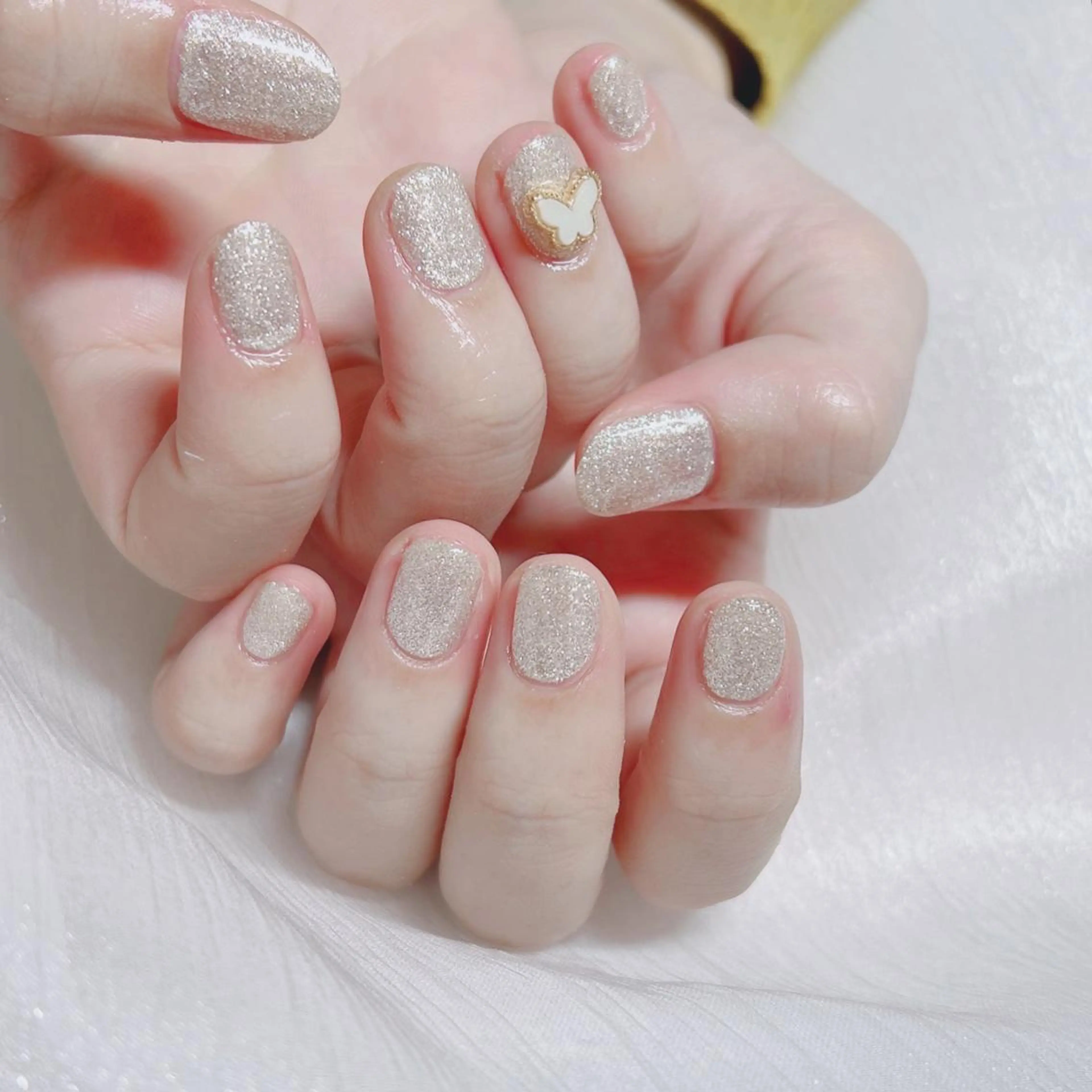 ネイル オーロラネイル フットネイル フレンチネイル ジェルネイル 韓国ネイル ハンドネイル ハンドケア 【ENサロン】 Rei🎀Nailのネイルデザイン
