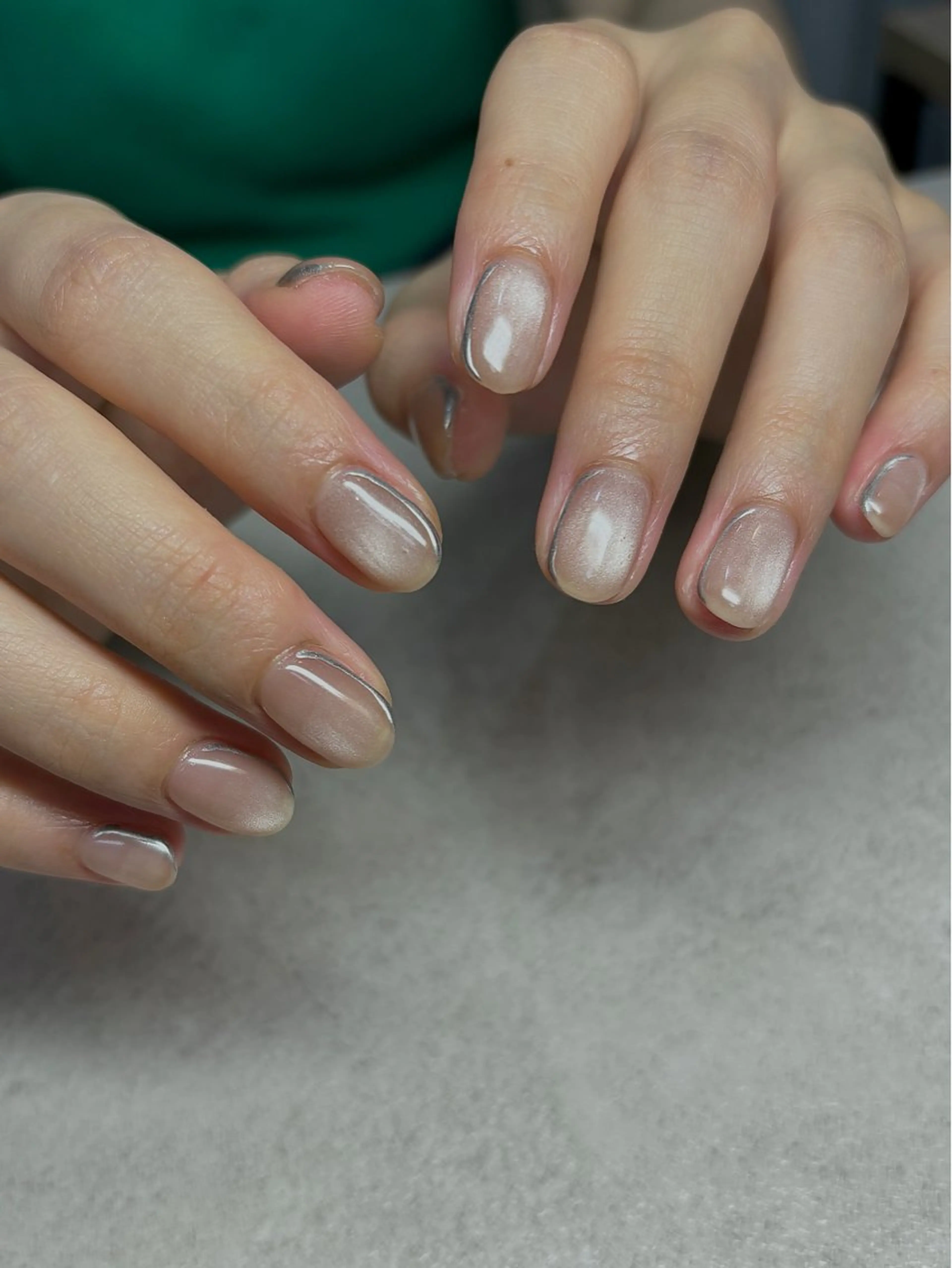 ネイル フレンチネイル マグネットネイル オフィスネイル シンプルネイル ハンドネイル acs.n所属・ネイル，耳つぼ 風間すみれのその他イメージ