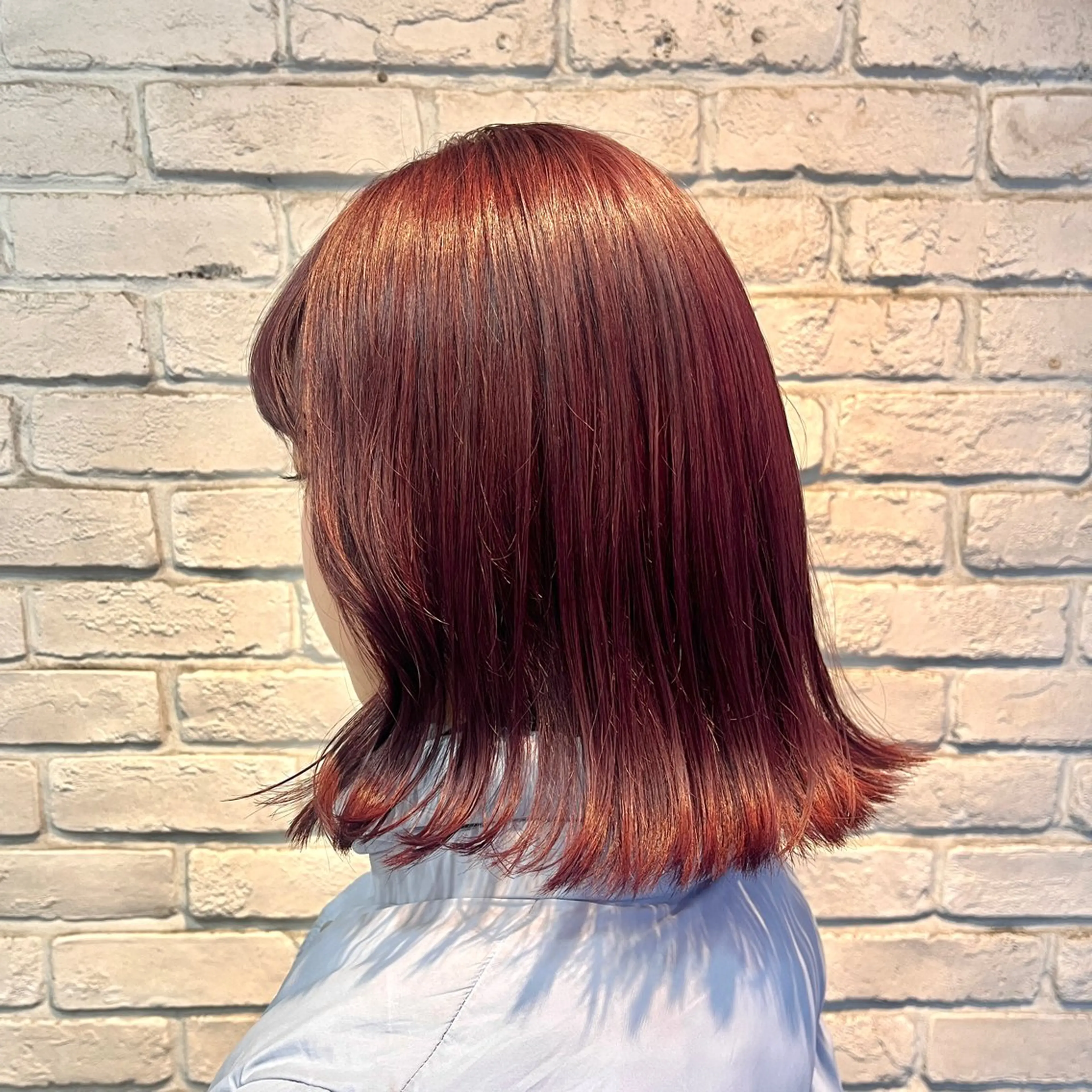 ミディアム カラー ヘアカラー 韓国レイヤー 暖色カラー/さくらのヘアスタイル