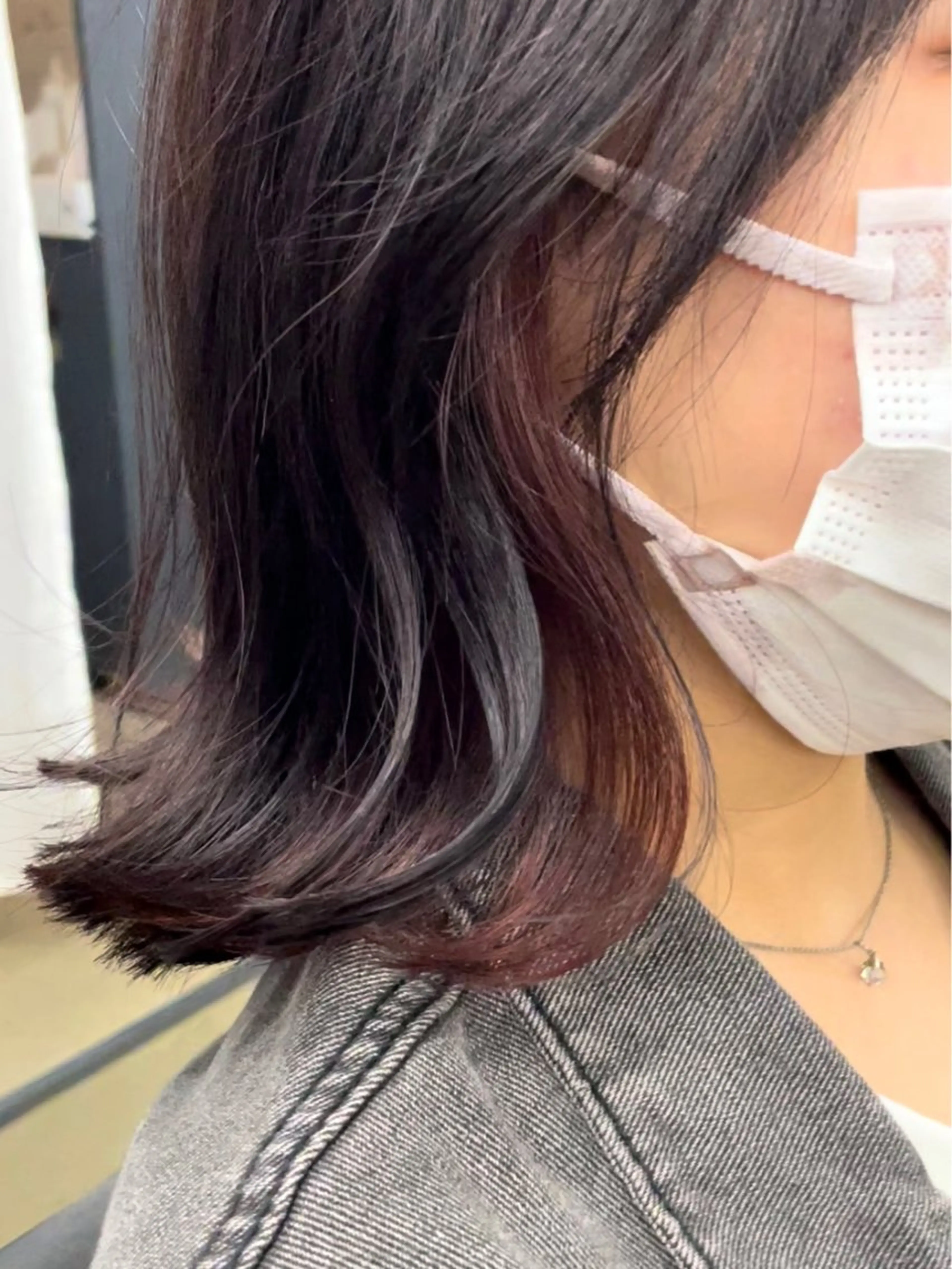 ミディアム カラー カット ヘアカラー ボブ/透明感カラー EMIRIのヘアスタイル