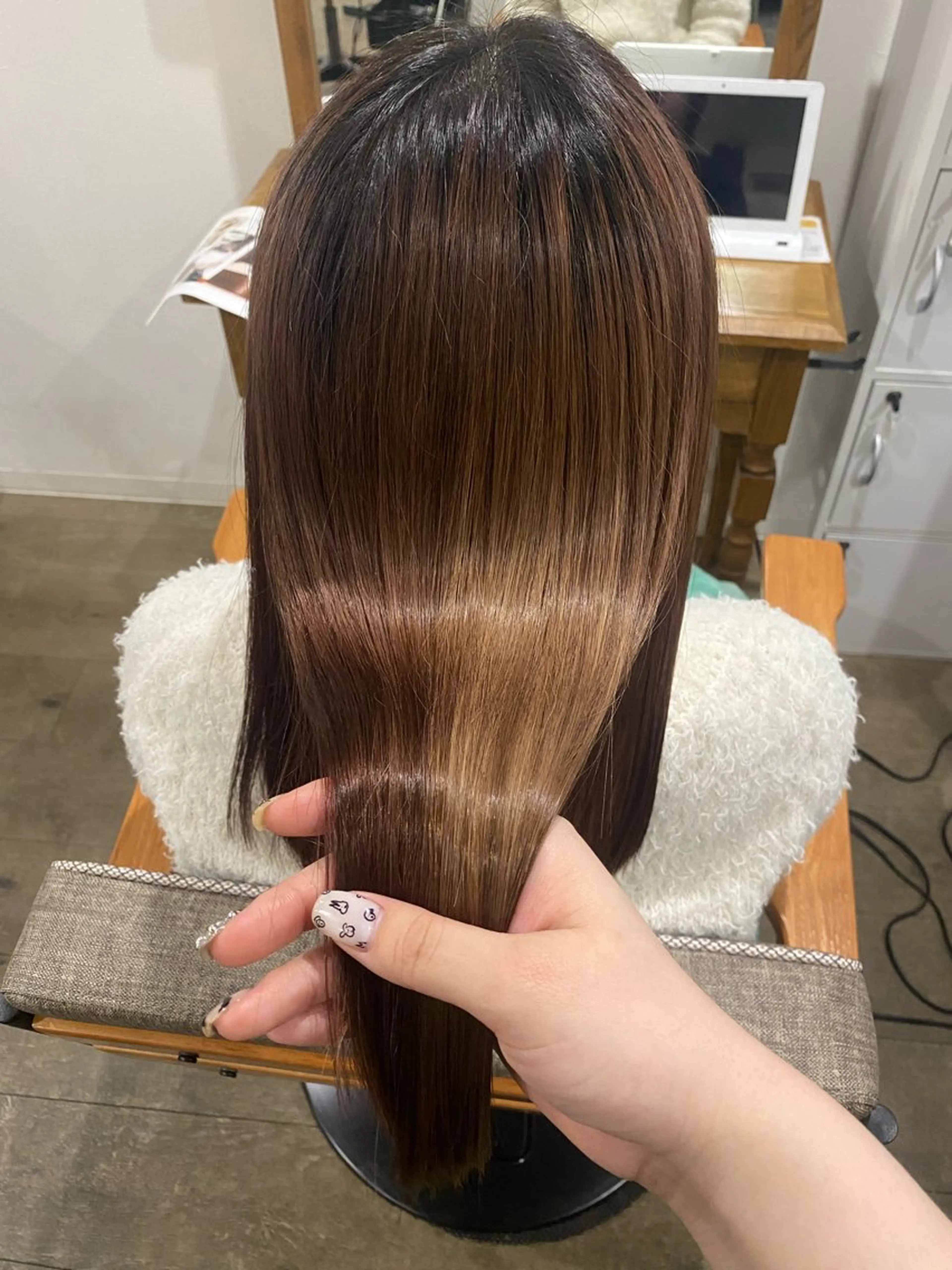 セミロング 髪質改善 トリートメント トリートメント Jewel Box東梅田所属・髪質改善サロン 梅田/ヨナミネのヘアスタイル