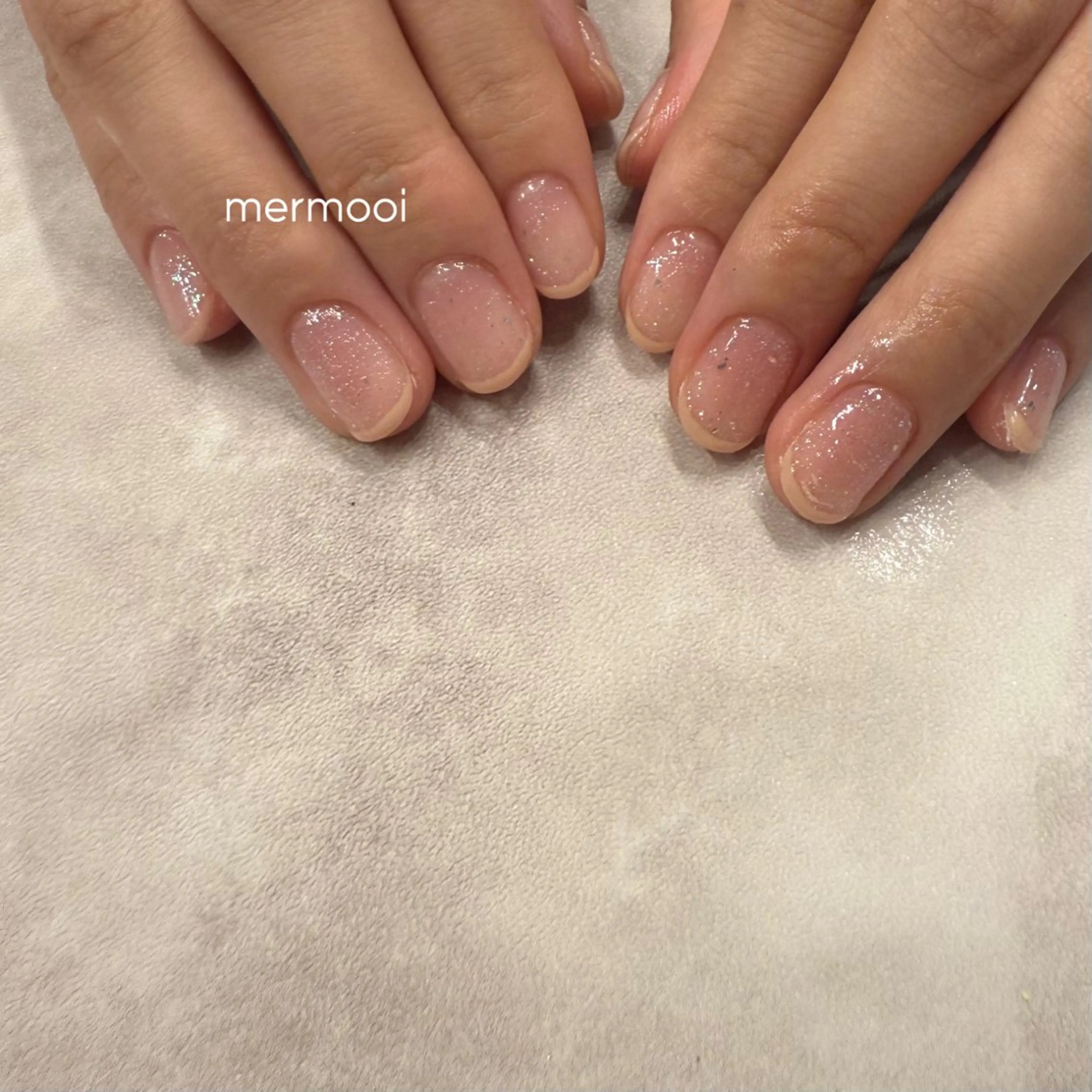 ネイル クリアネイル フレンチネイル ラメ(グリッター) 大理石ネイル(マーブル) ニュアンスネイル ハンドネイル mermooi所属・melumooi nailのネイルデザイン