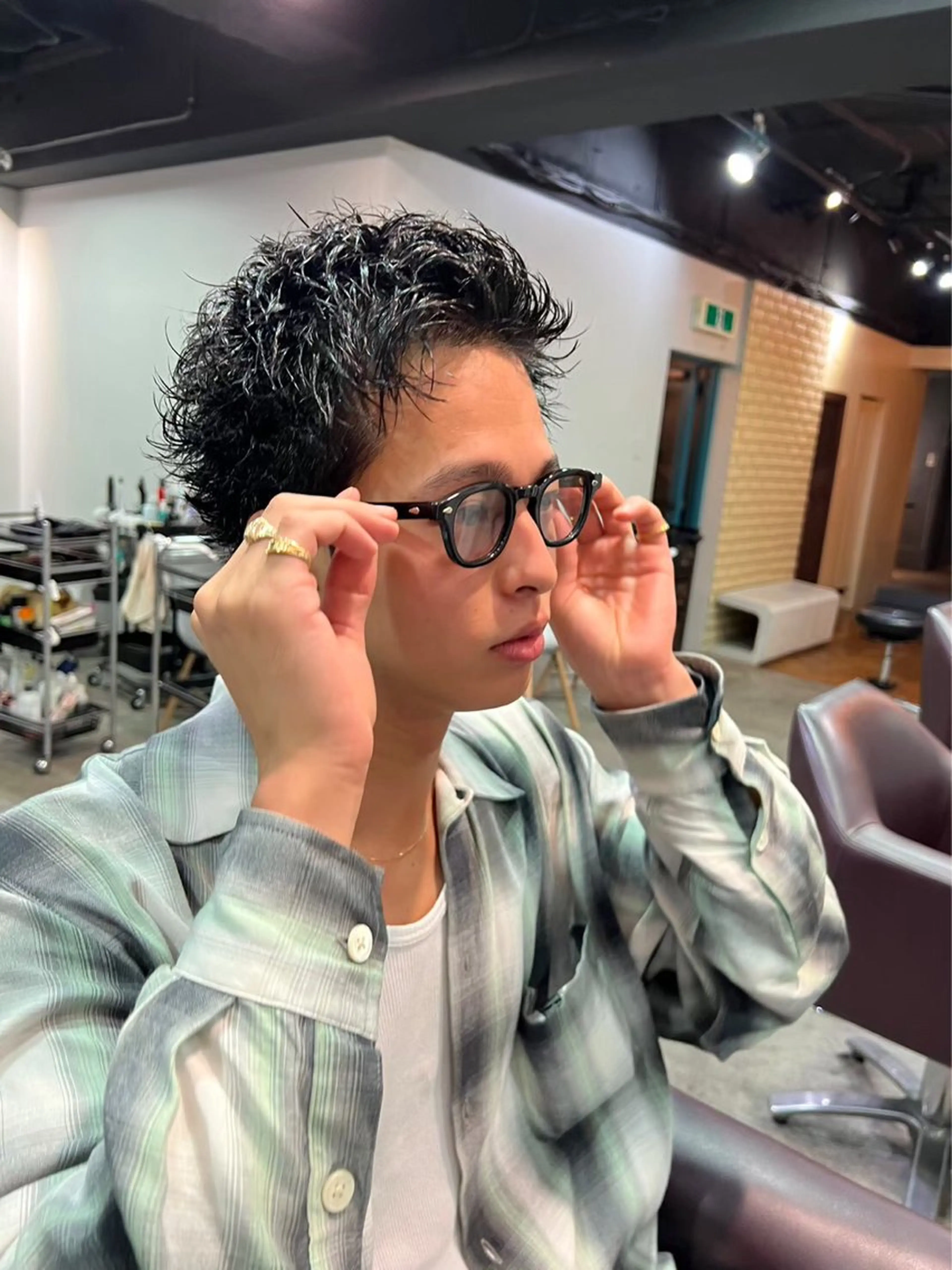 ショート メンズ カット ヘアカラー トリートメント lana hair 新宿/髪質改善のヘアスタイル