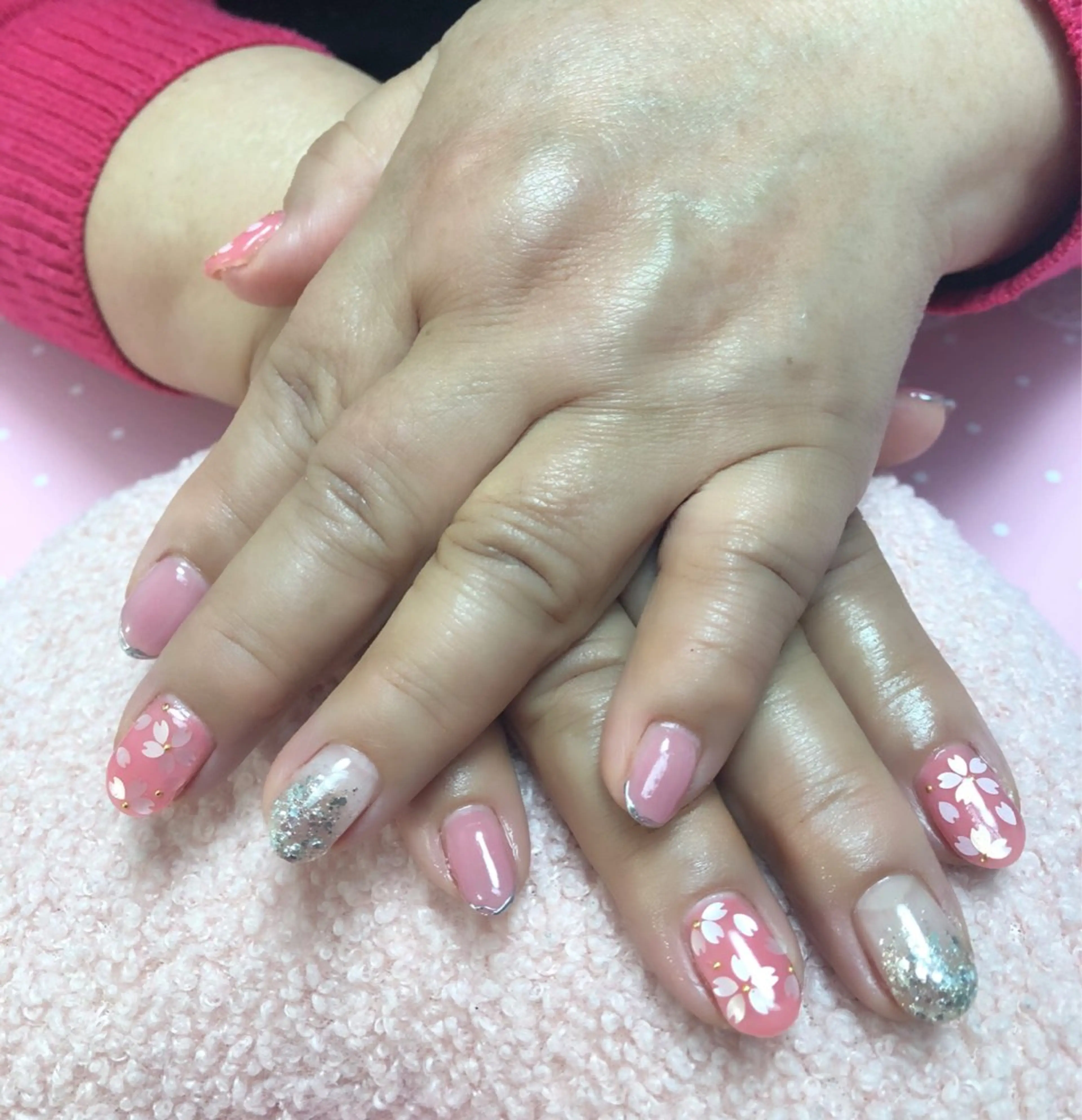 ネイル 桜ネイル GＬA D所属・ＧＬAD グラットのネイルデザイン