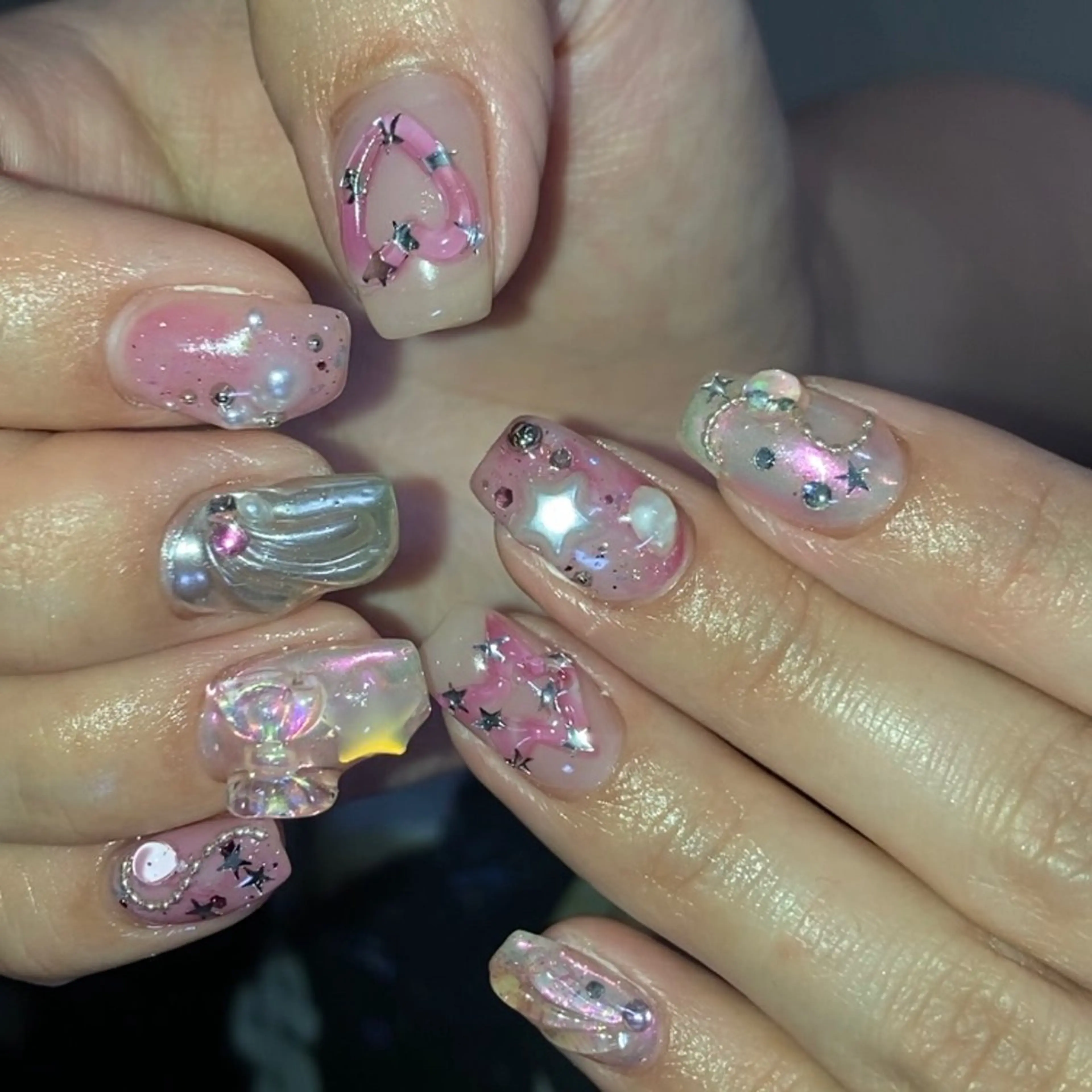 ネイル ハンドネイル フットネイル kana/モード ・グランジ໒꒱のネイルデザイン