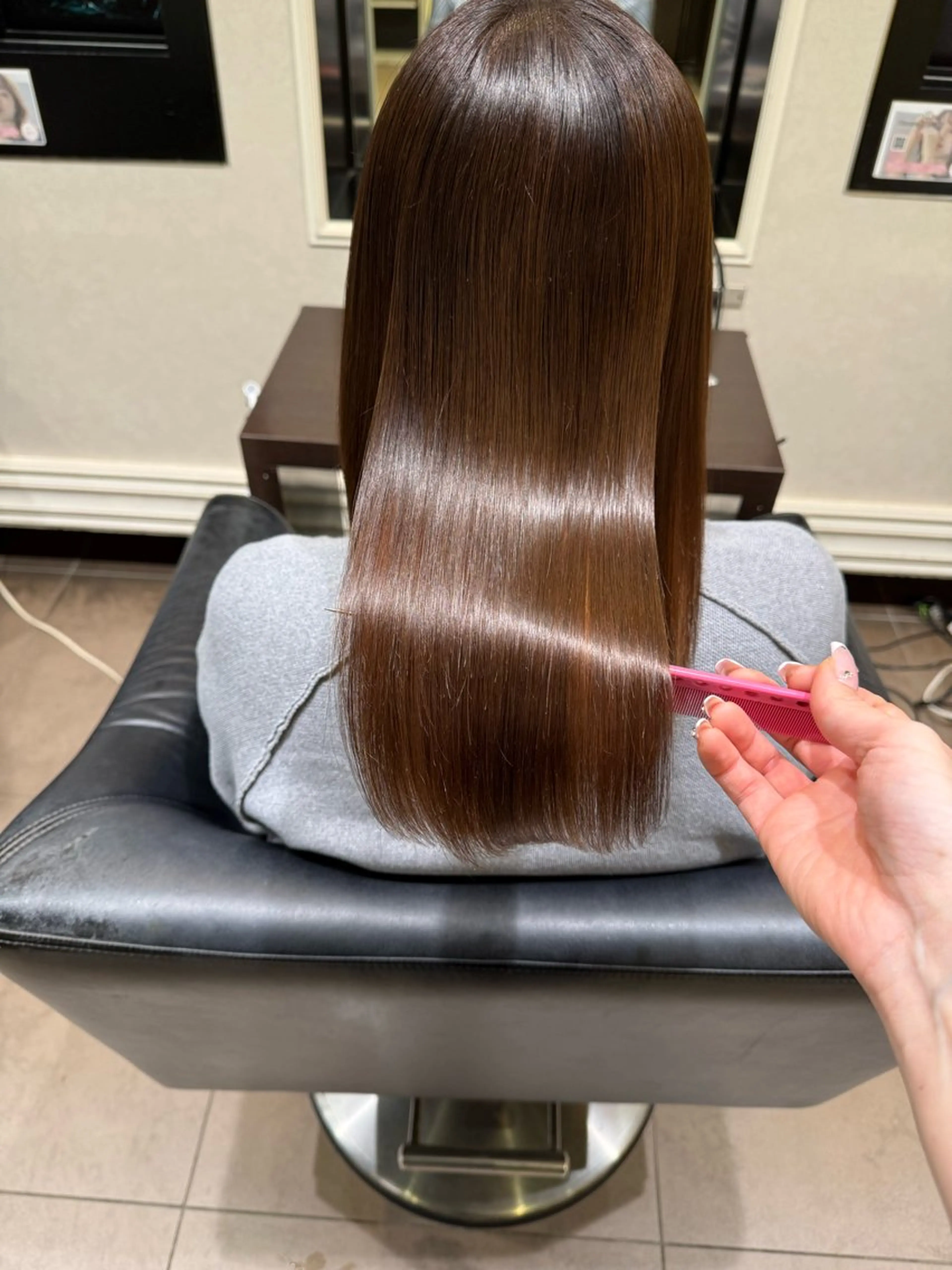 セミロング トリートメント 【髪質改善💎韓国風 レイヤー🌷】山川のヘアスタイル