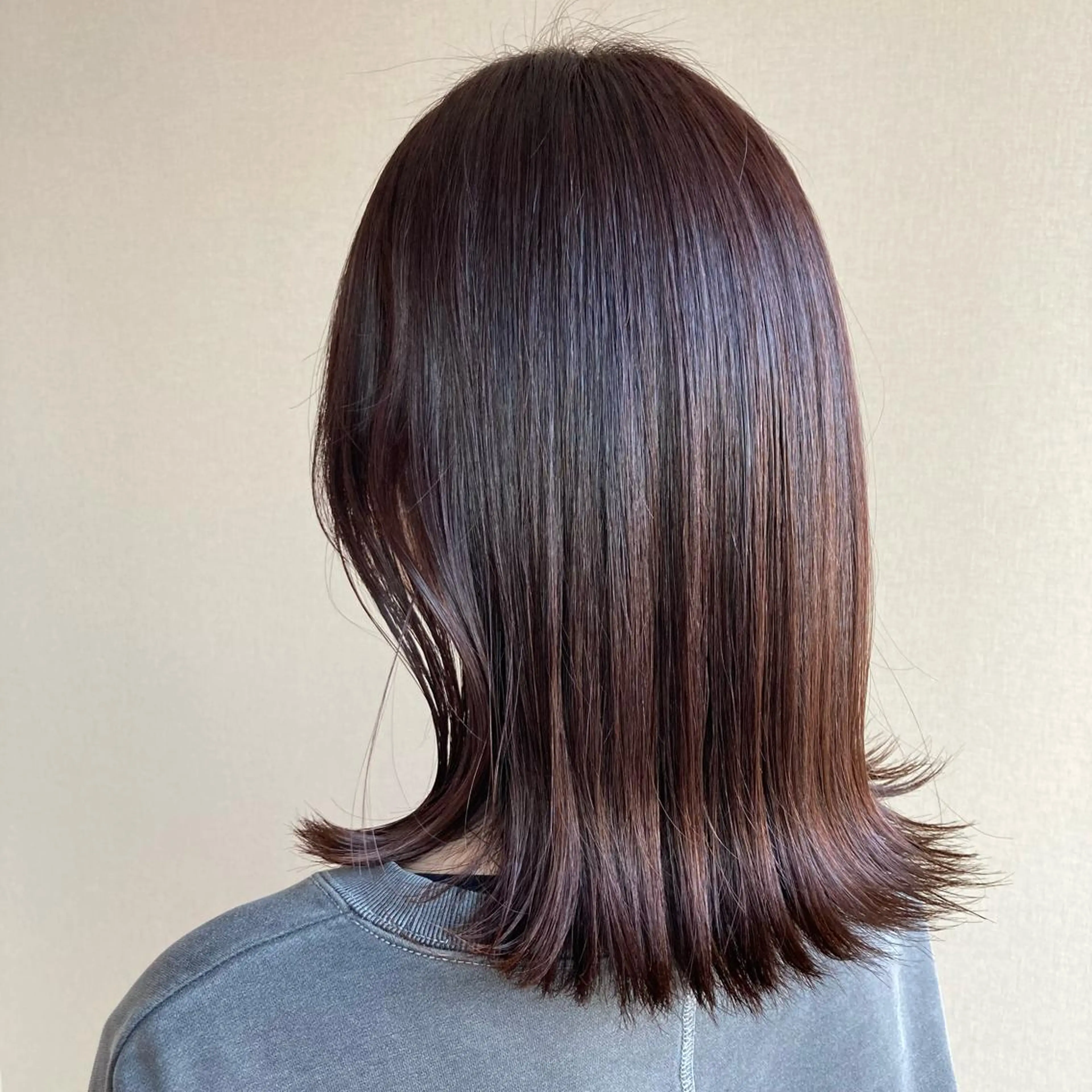 ミディアム カラー ラベンダーカラー カット トリートメント 砂川朱音⌇鶴見区横堤 ⌇抜け感ヘア⌇韓国風のヘアスタイル