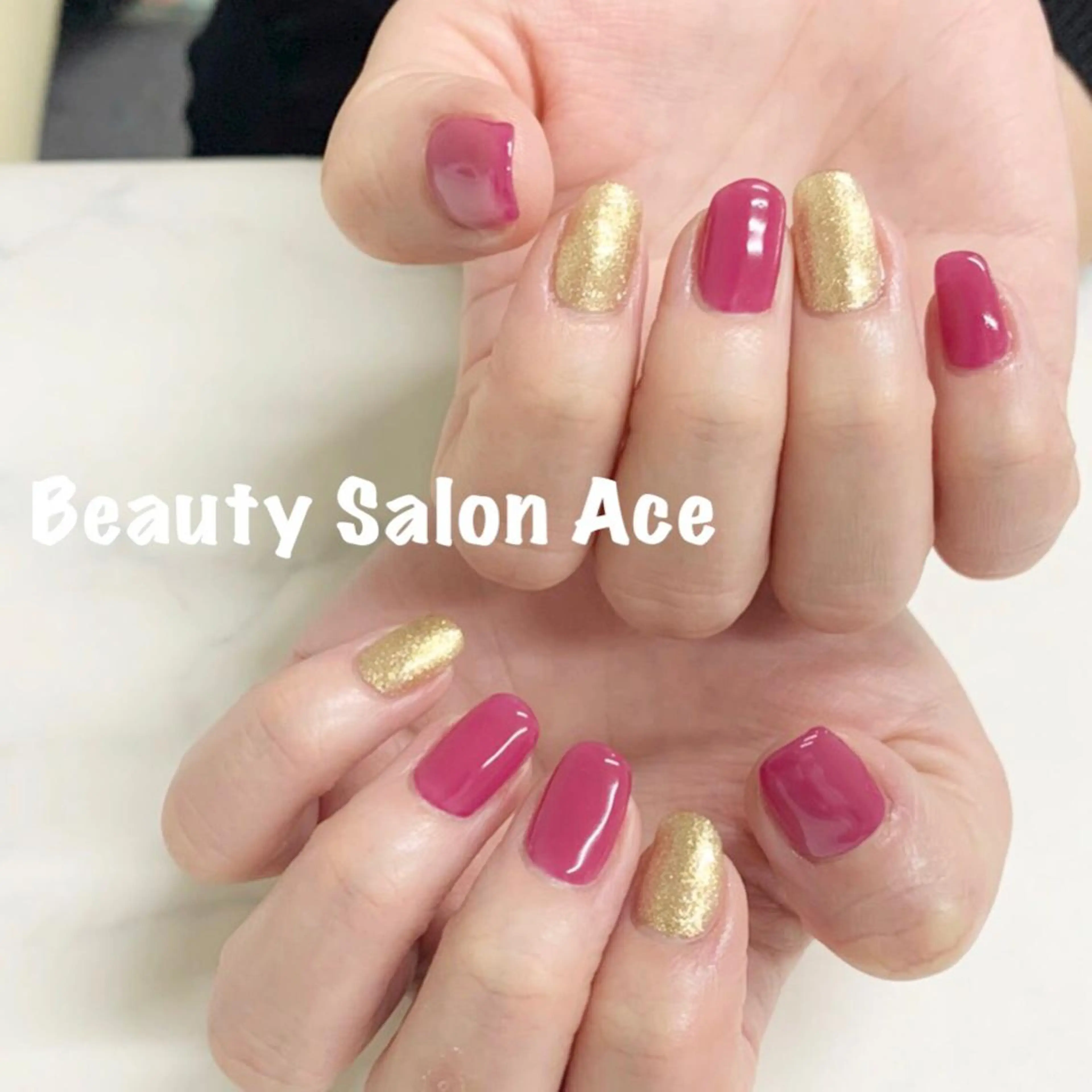 ネイル ラメ(グリッター) Beauty Salon Ace（ネイルサロン　エース）所属・池袋フィルイン Ace♡長さだしのネイルデザイン