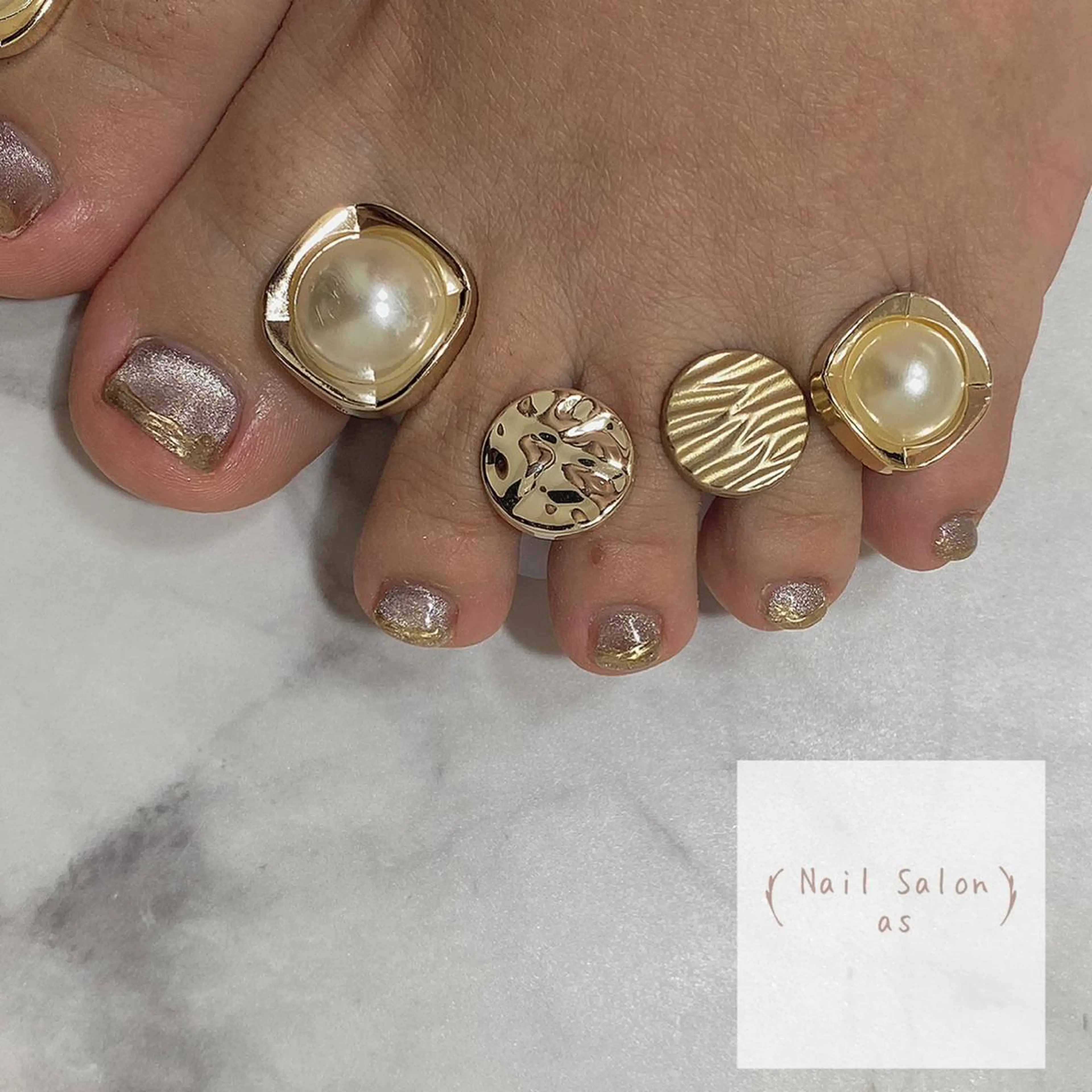 ネイル フットネイル Nail Salon as-アス-のネイルデザイン
