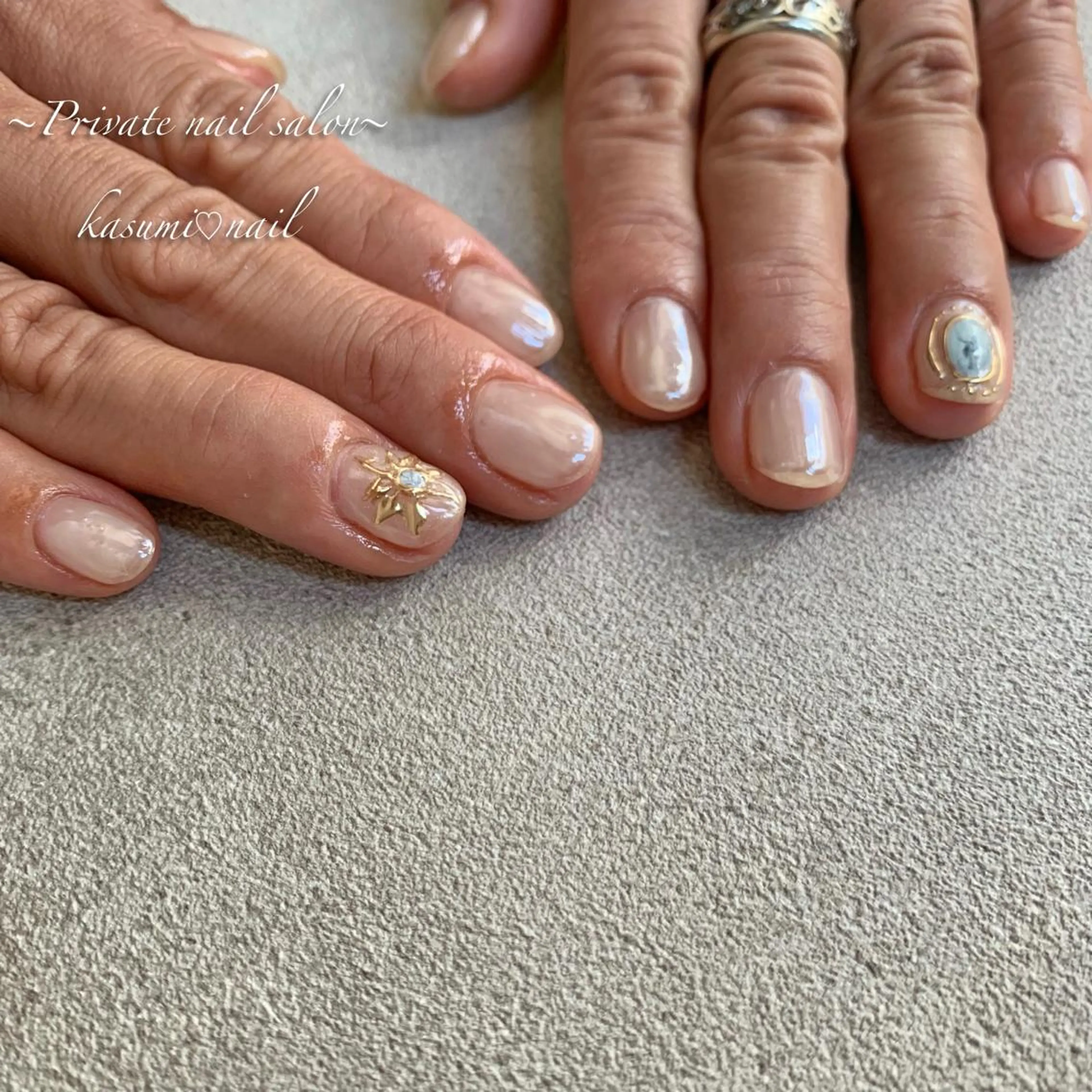 ネイル ラメ(グリッター) マグネットネイル ミラーネイル ニュアンスネイル 冬ネイル KASUMI♡ Nailのネイルデザイン