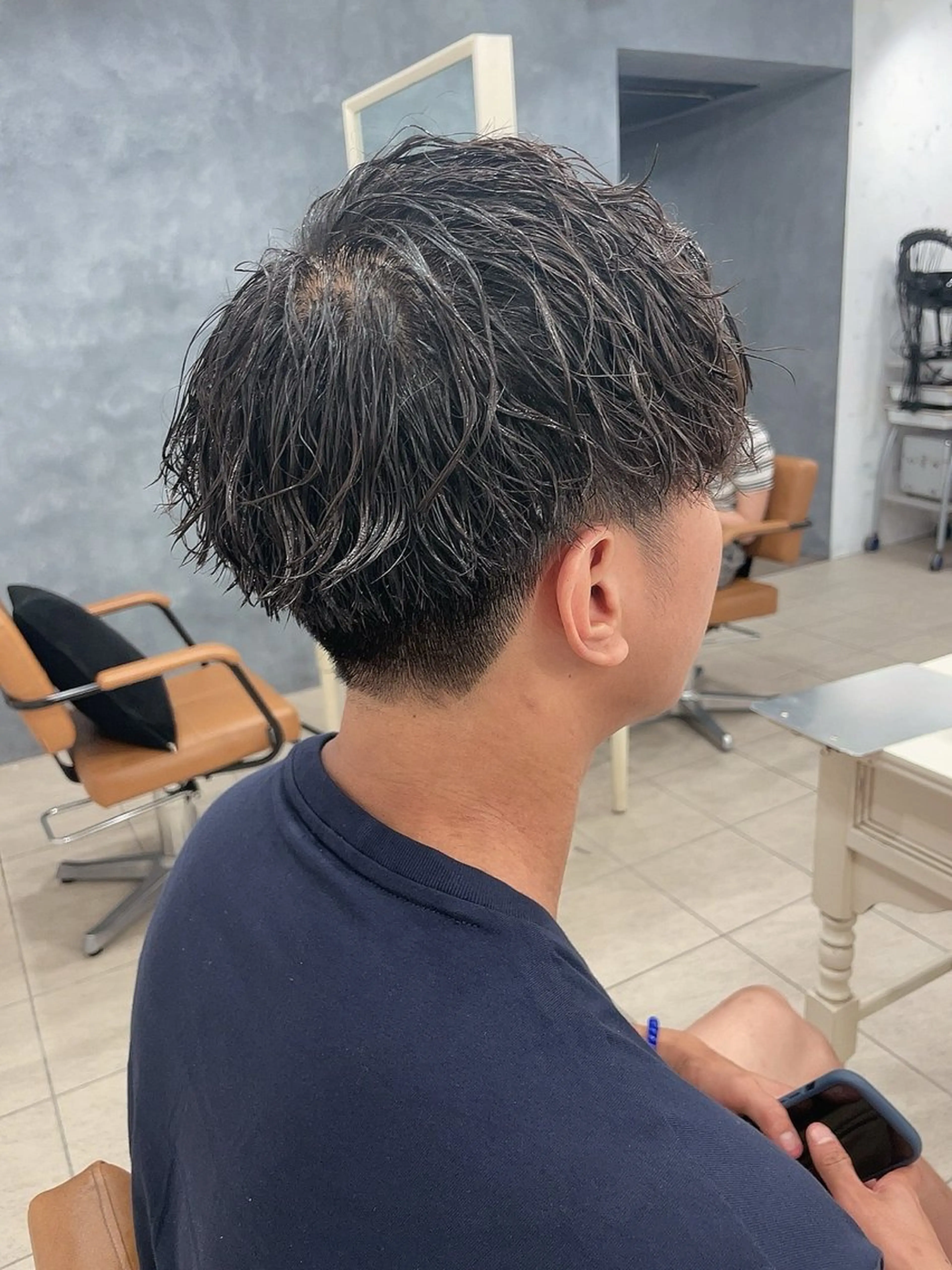 ショート パーマ メンズ メンズパーマ 髪質改善/ボブ/韓国 レイヤー💫あらいのヘアスタイル