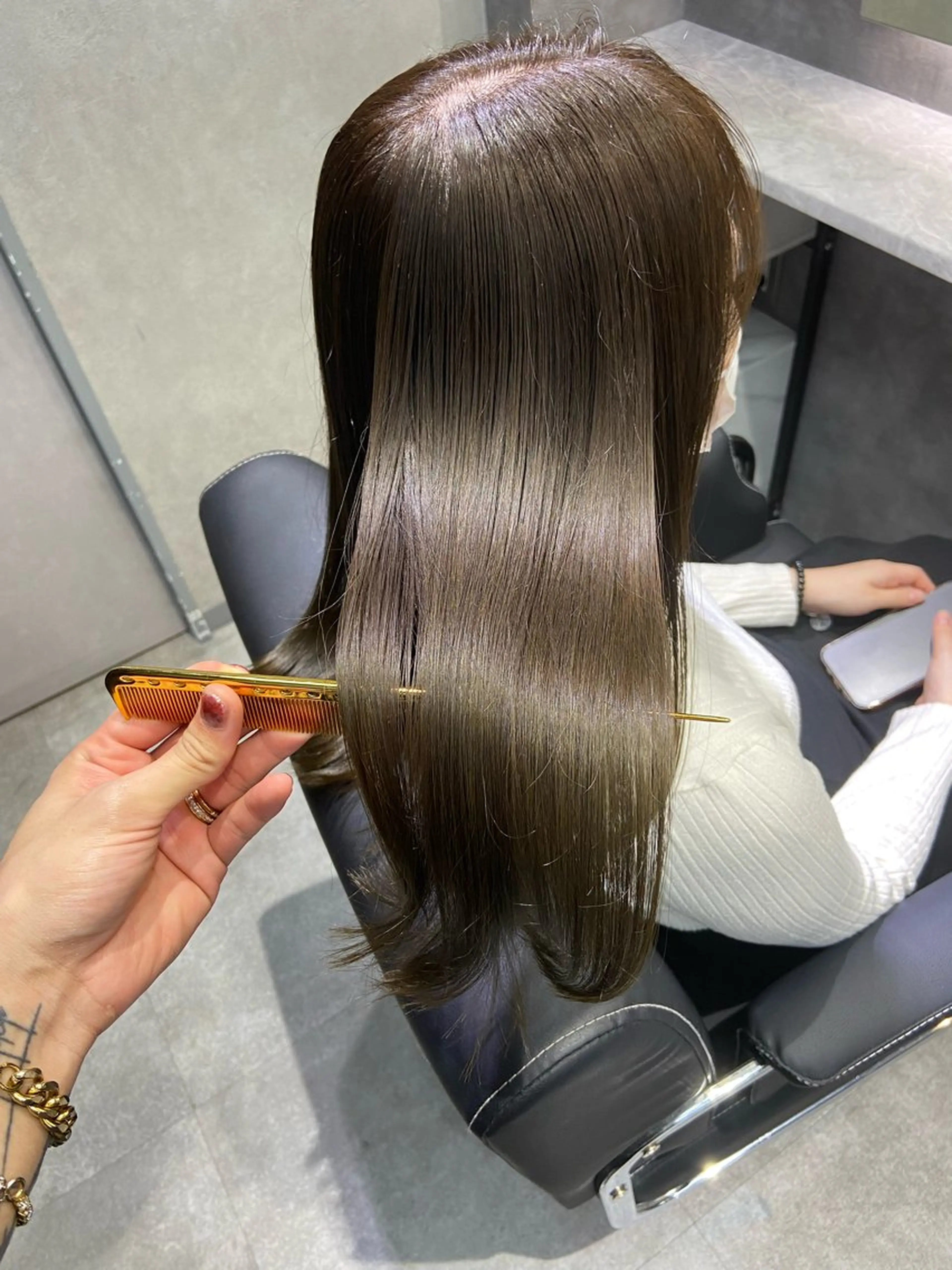 セミロング 髪質改善 トリートメント 🦉静かに過ごしたい 方、個室席🦉タナカのヘアスタイル