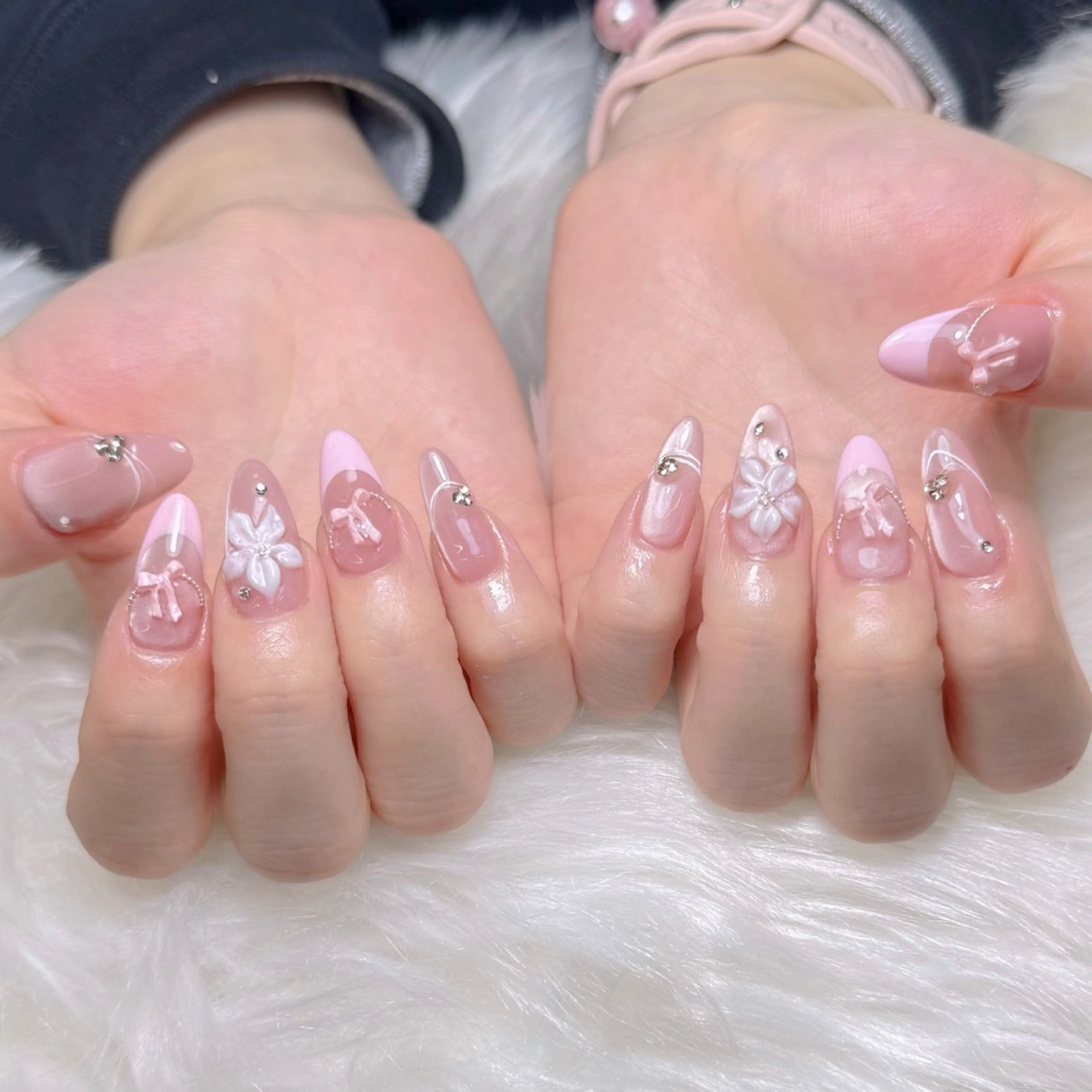 ネイル 韓国ネイル 持ち込み ニュアンスネイル ワンホンネイル ハンドネイル AKIKO NAILのネイルデザイン