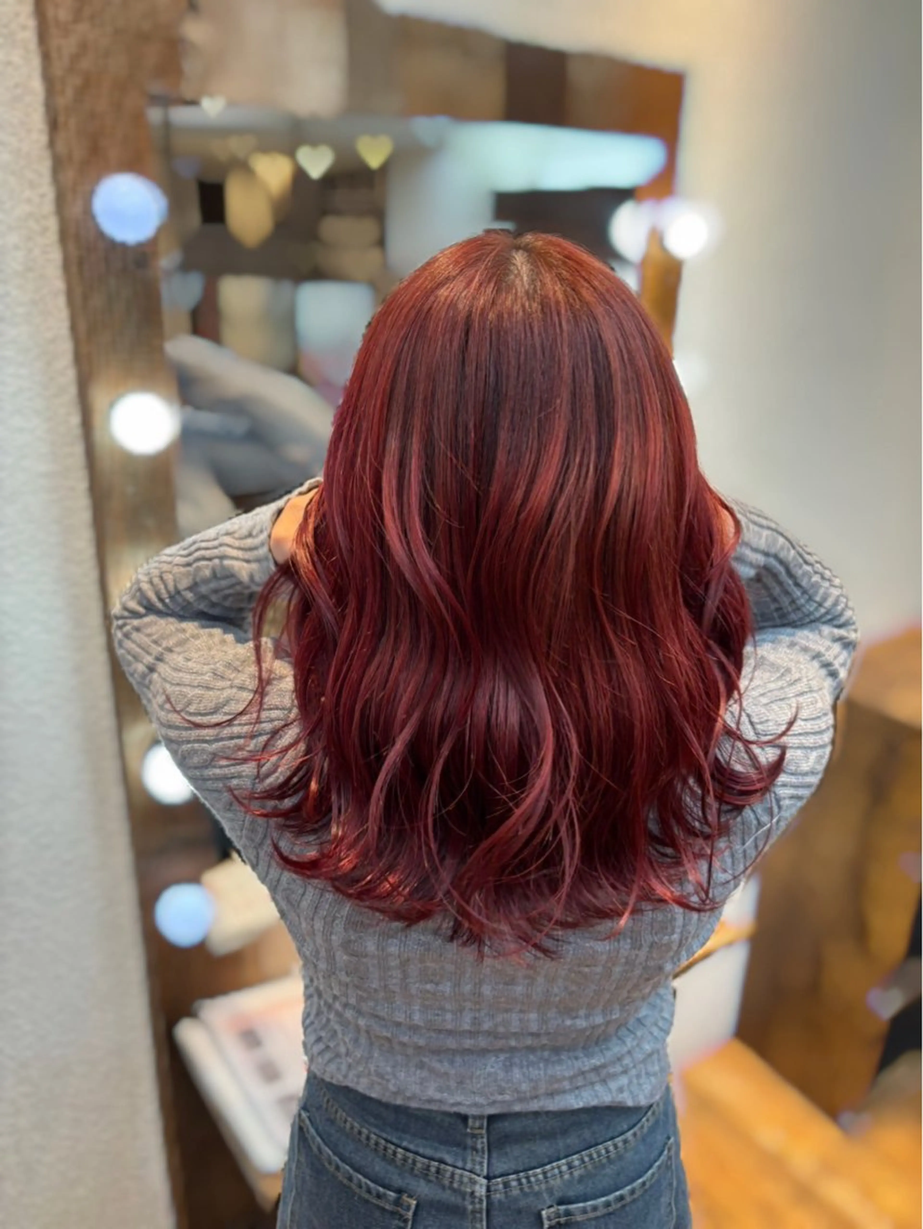 ミディアム カラー レナ┊︎髪質改善 ┊︎シルクストレートのヘアスタイル