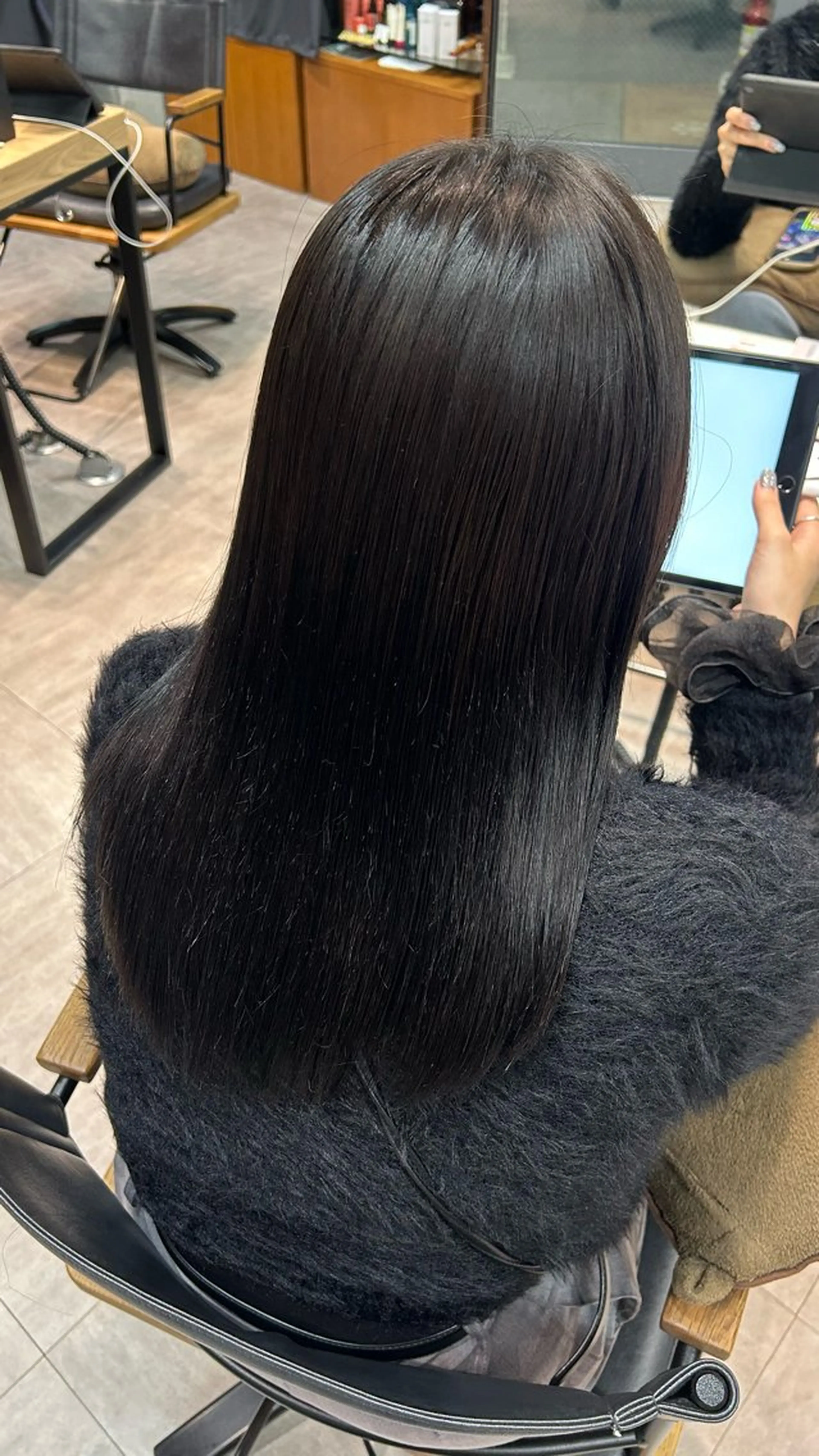 ロング トリートメント ヘッドスパ 透明感カラー/縮毛/ chino🍀のヘアスタイル