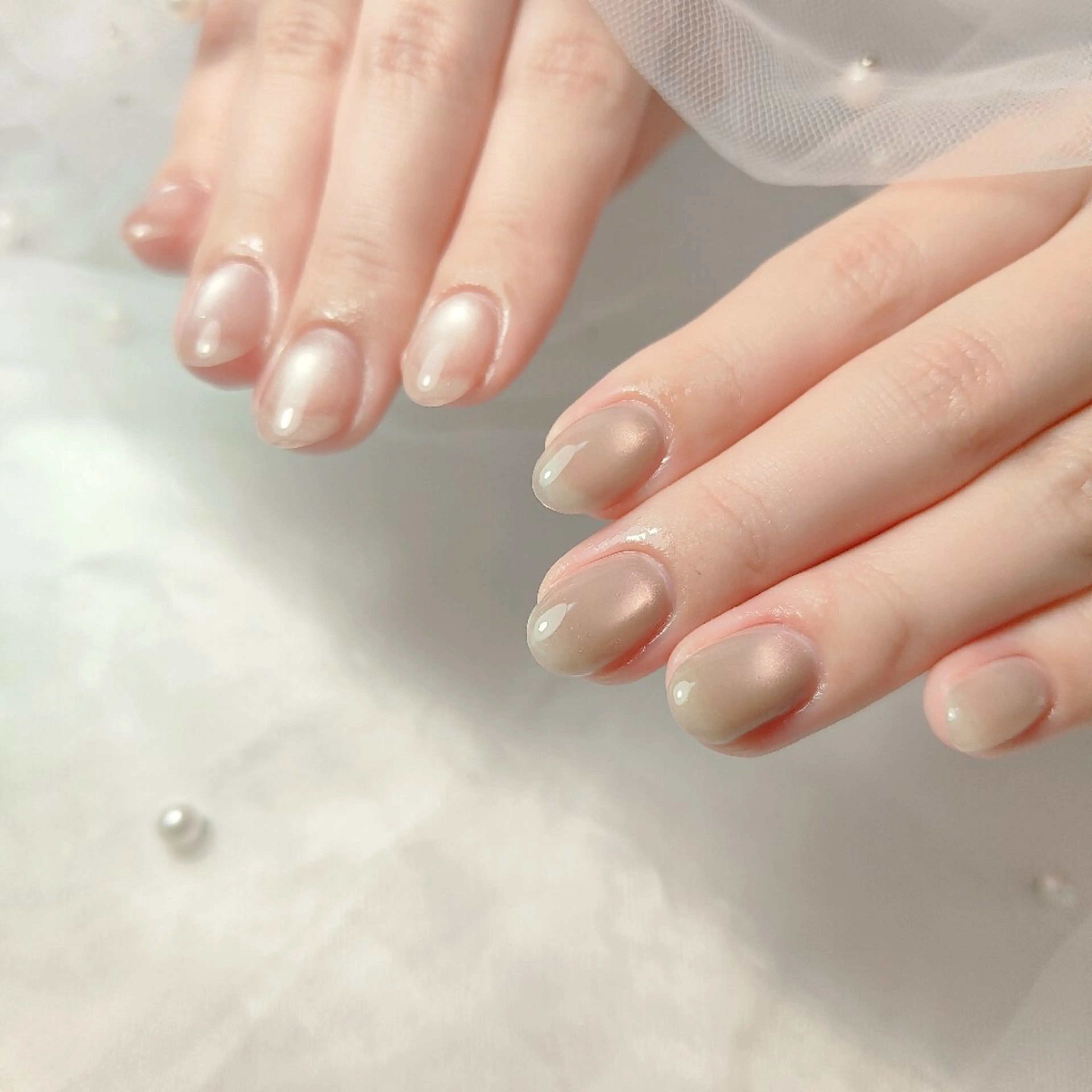 ネイル マグネットネイル ハンドネイル CLEAR NAILのネイルデザイン