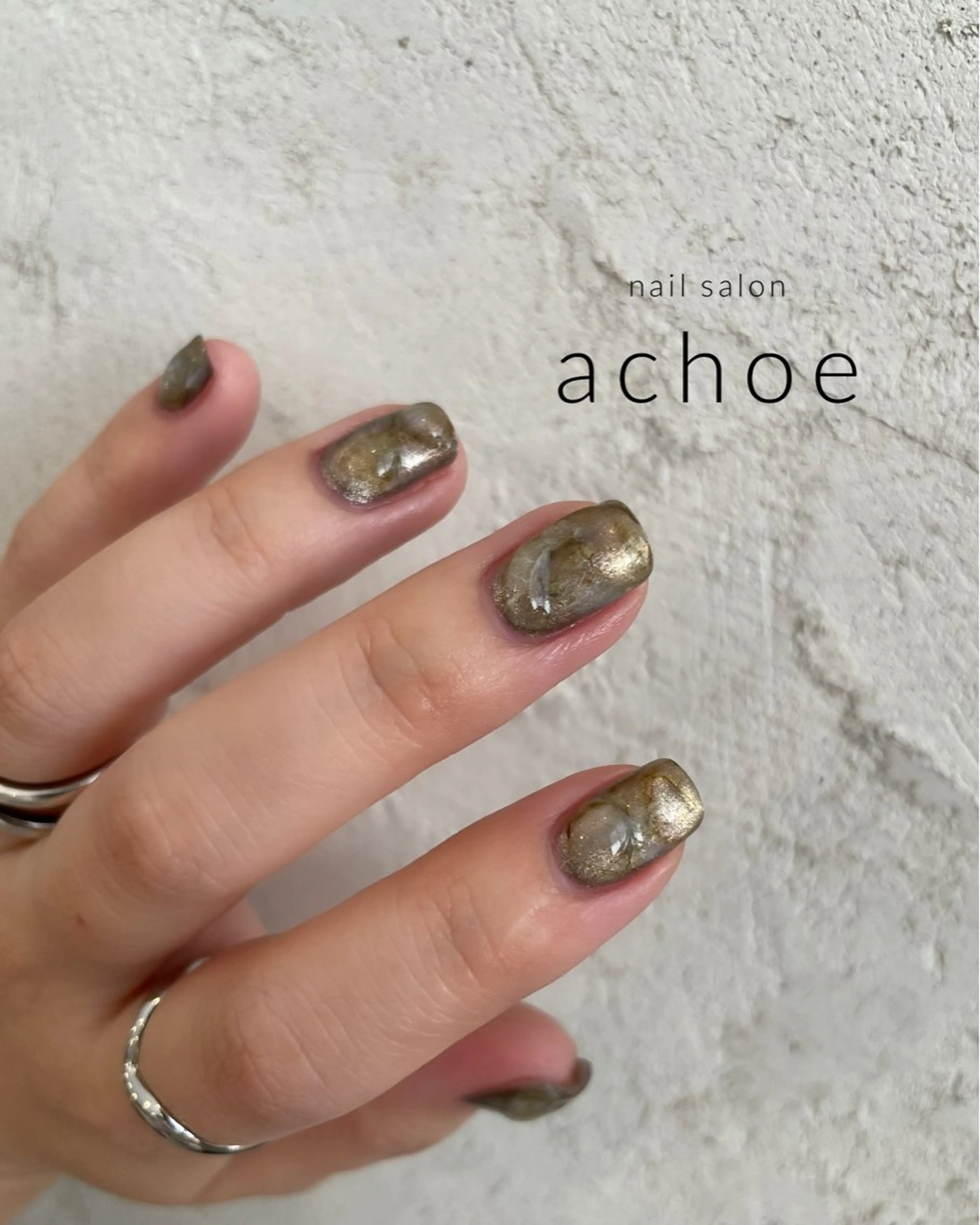 ネイル ニュアンスネイル ハンドネイル "achoe" コエ HARUNAのネイルデザイン