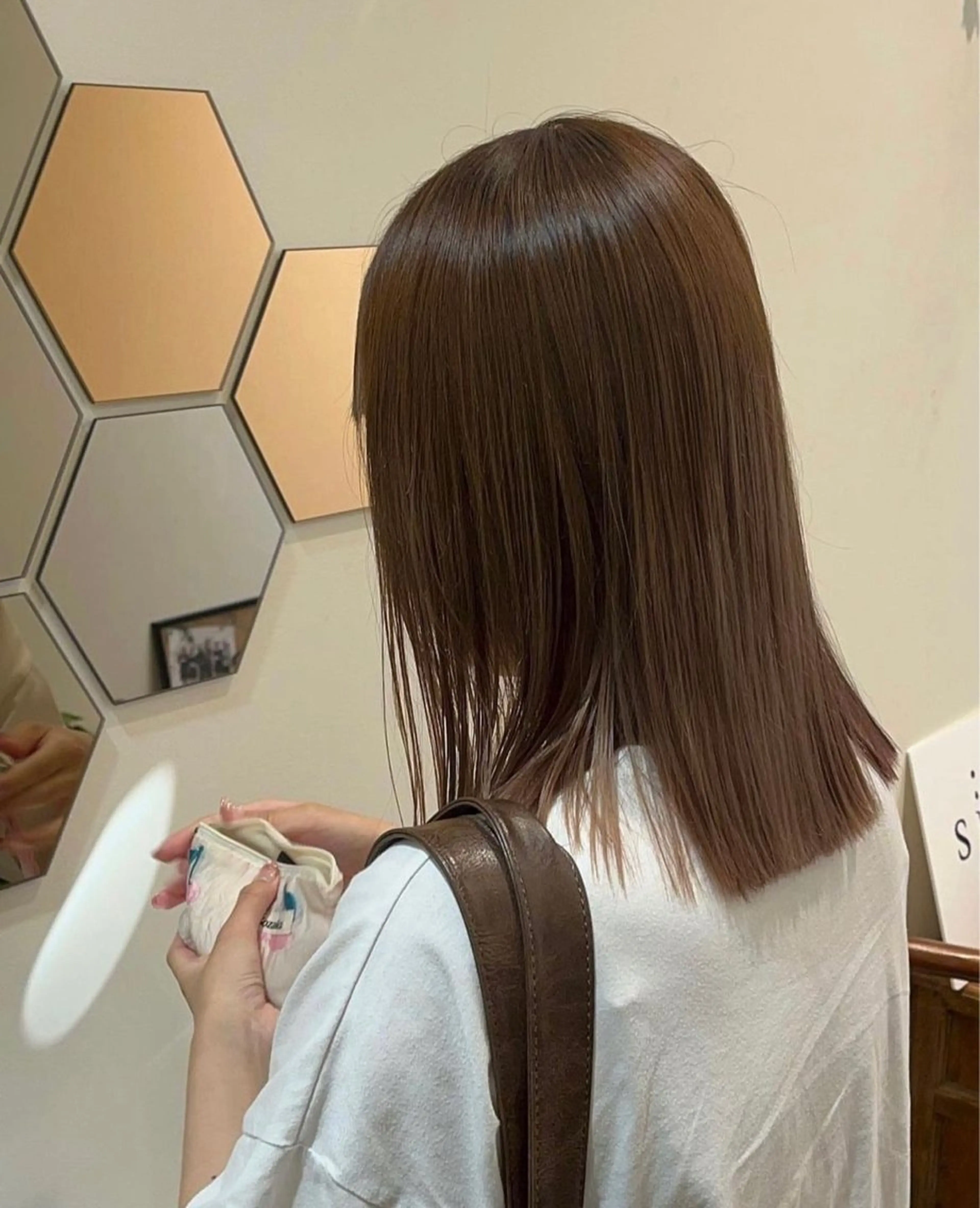 ミディアム カラー sizuk natsukiのヘアスタイル