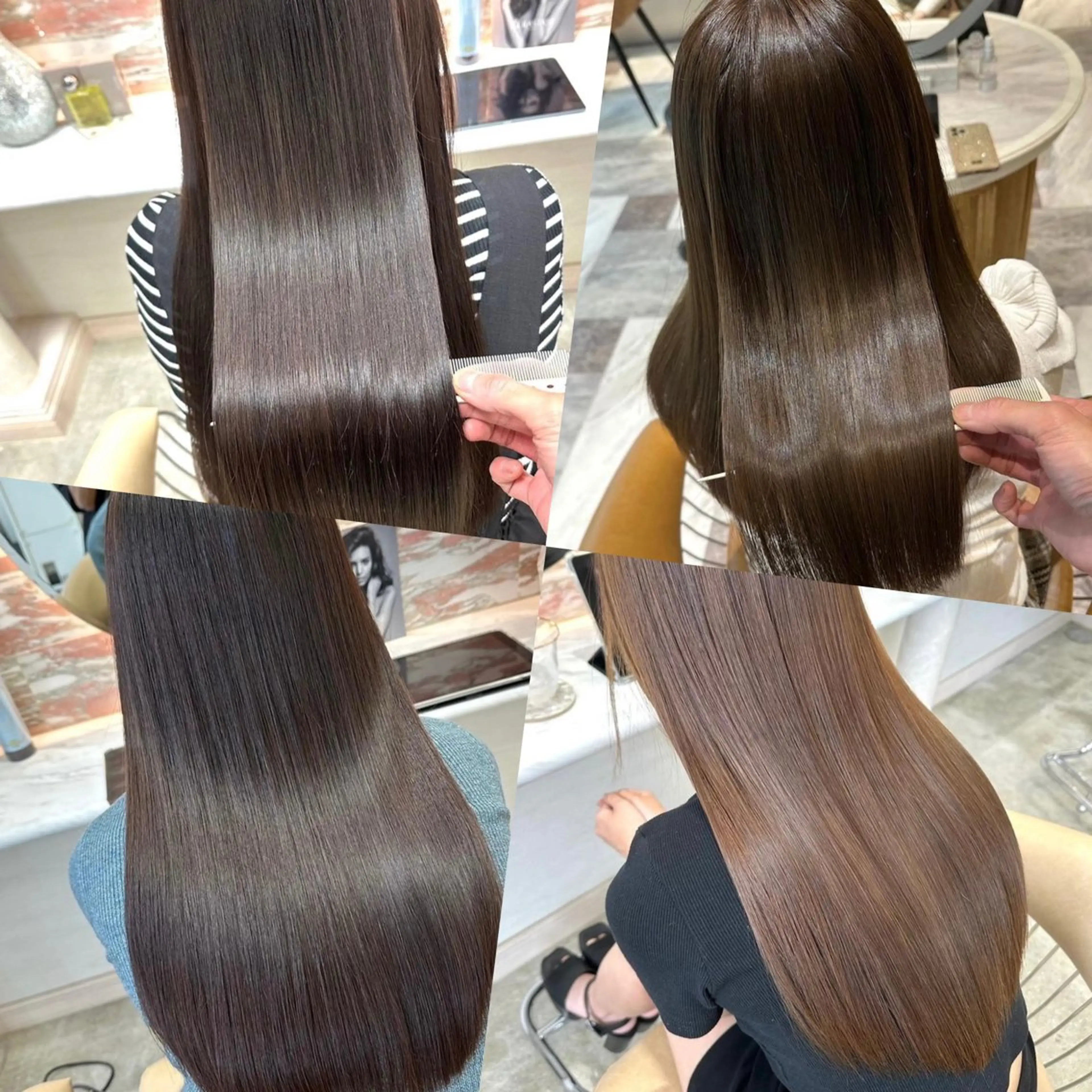 ロング カラー パーマ トリートメント カット 縮毛矯正 トリートメント 似合わせレイヤー 髪質改善/柴木琴愛のヘアスタイル