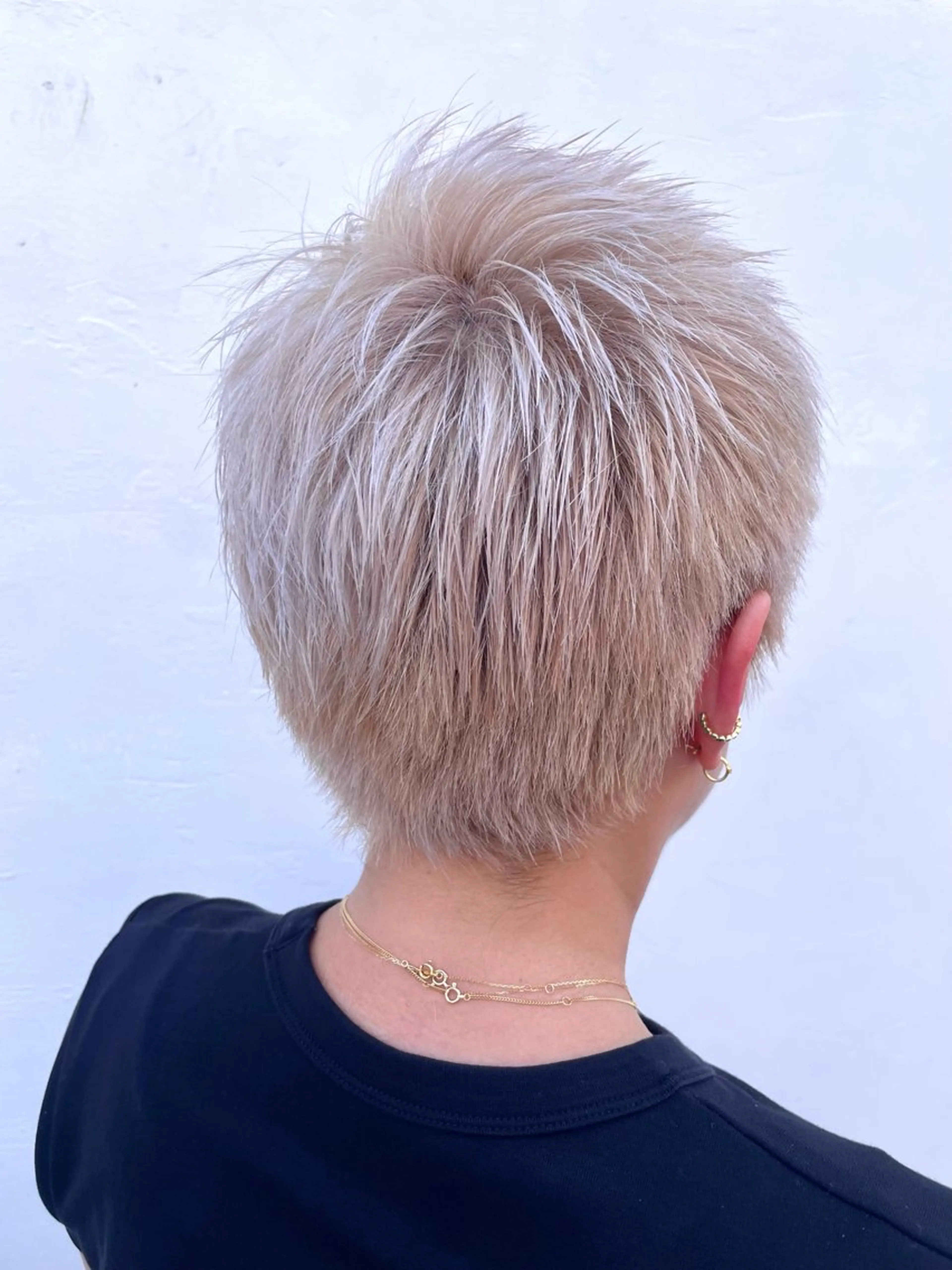 ショート カラー ブリーチ ヘアカラー NE/LO 🦋 みか 🦋のヘアスタイル