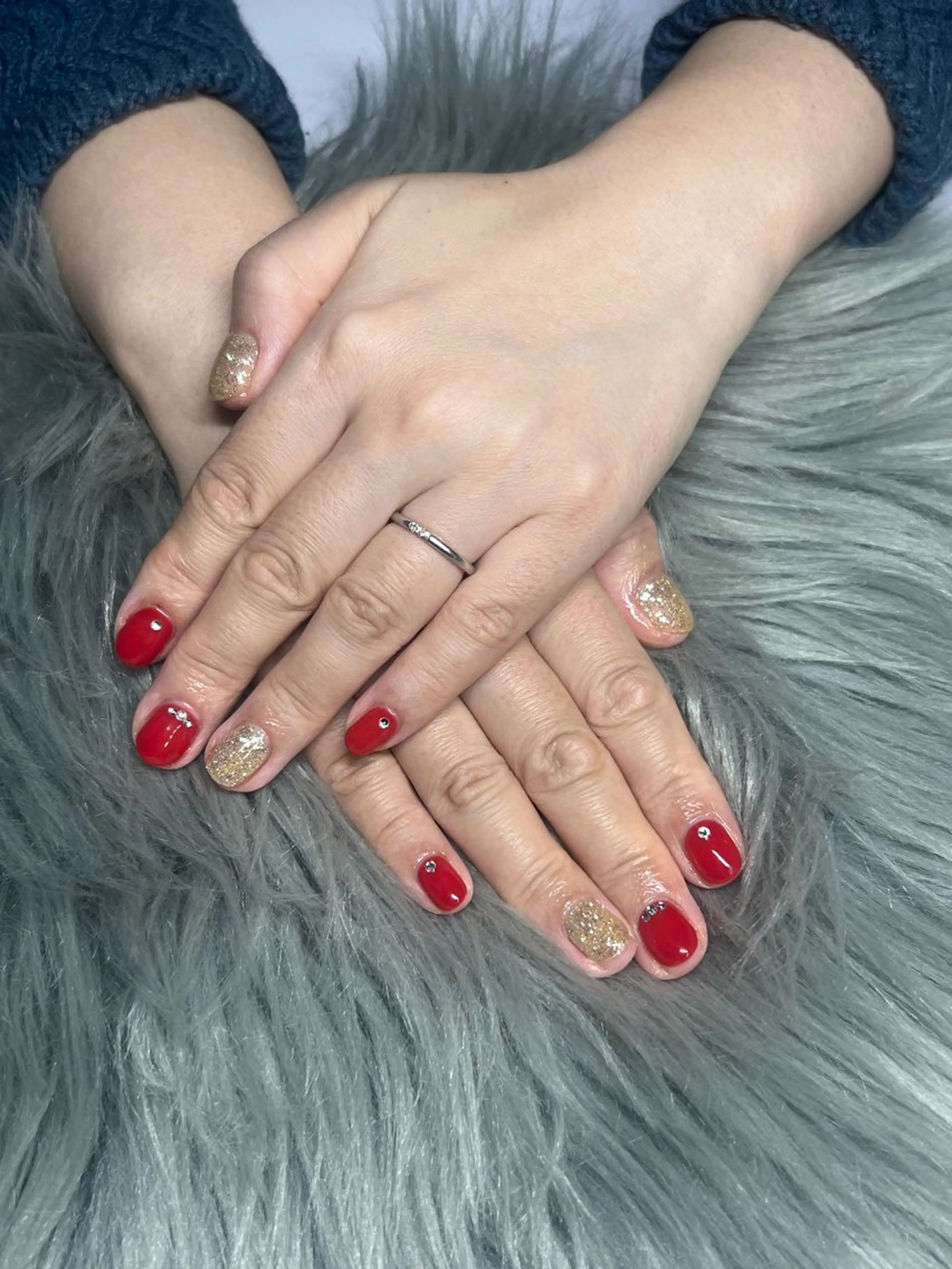 ネイル ラメ(グリッター) ワンカラーネイル ハンドネイル IROHA NAIL 聖奈のネイルデザイン